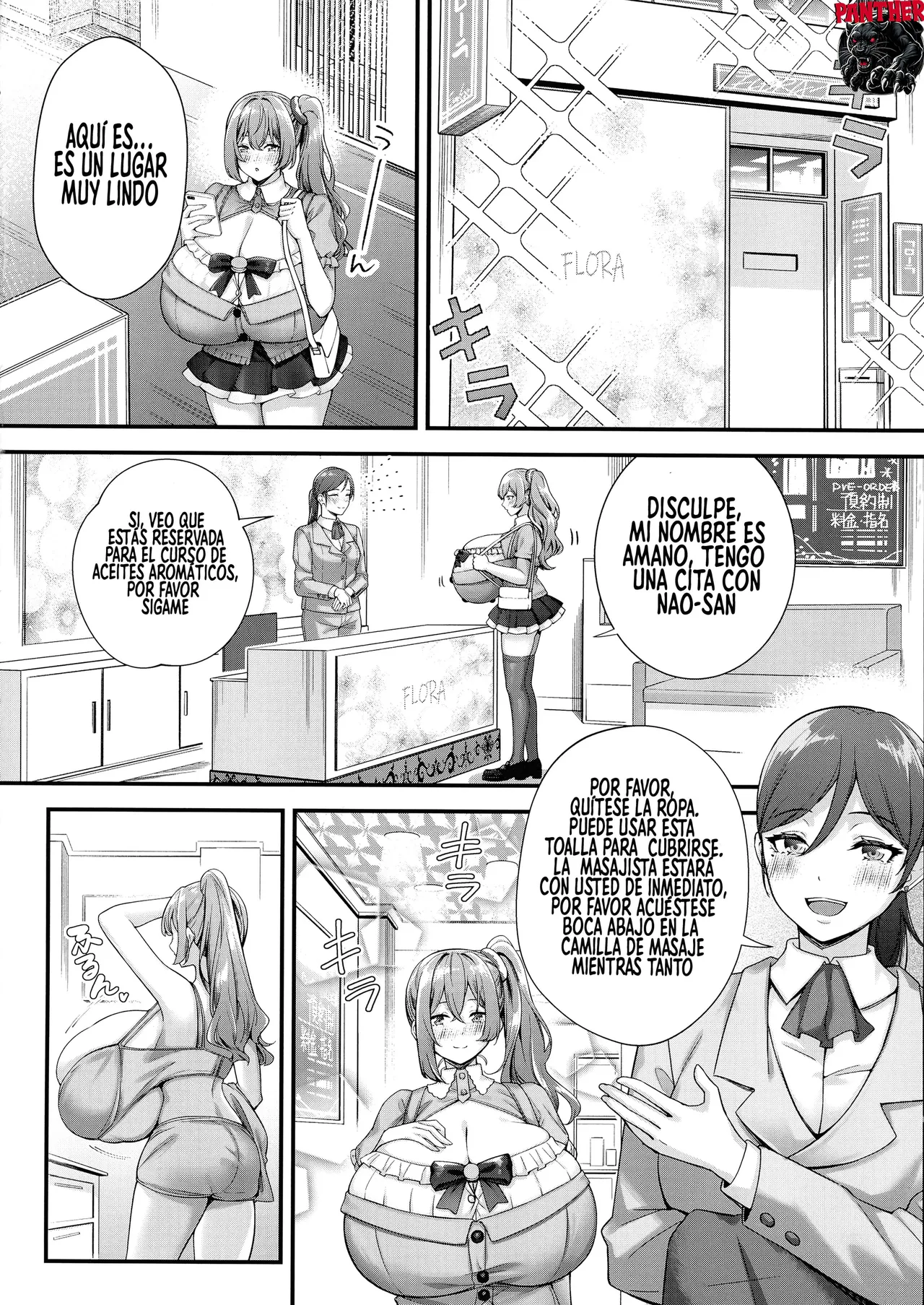 [Kannko Bokujyo (Kannko)] Choubakunyuu de Bonyuu Taishitsu no Watashi to Bakunyuu Daisuki Hentai Baito Senshi no Kusareen| Mi relacion con una trabajadora obesesionada con las tetas y la leche materna [Spanish] [Panther Scan] [Digital] 이미지 번호 18