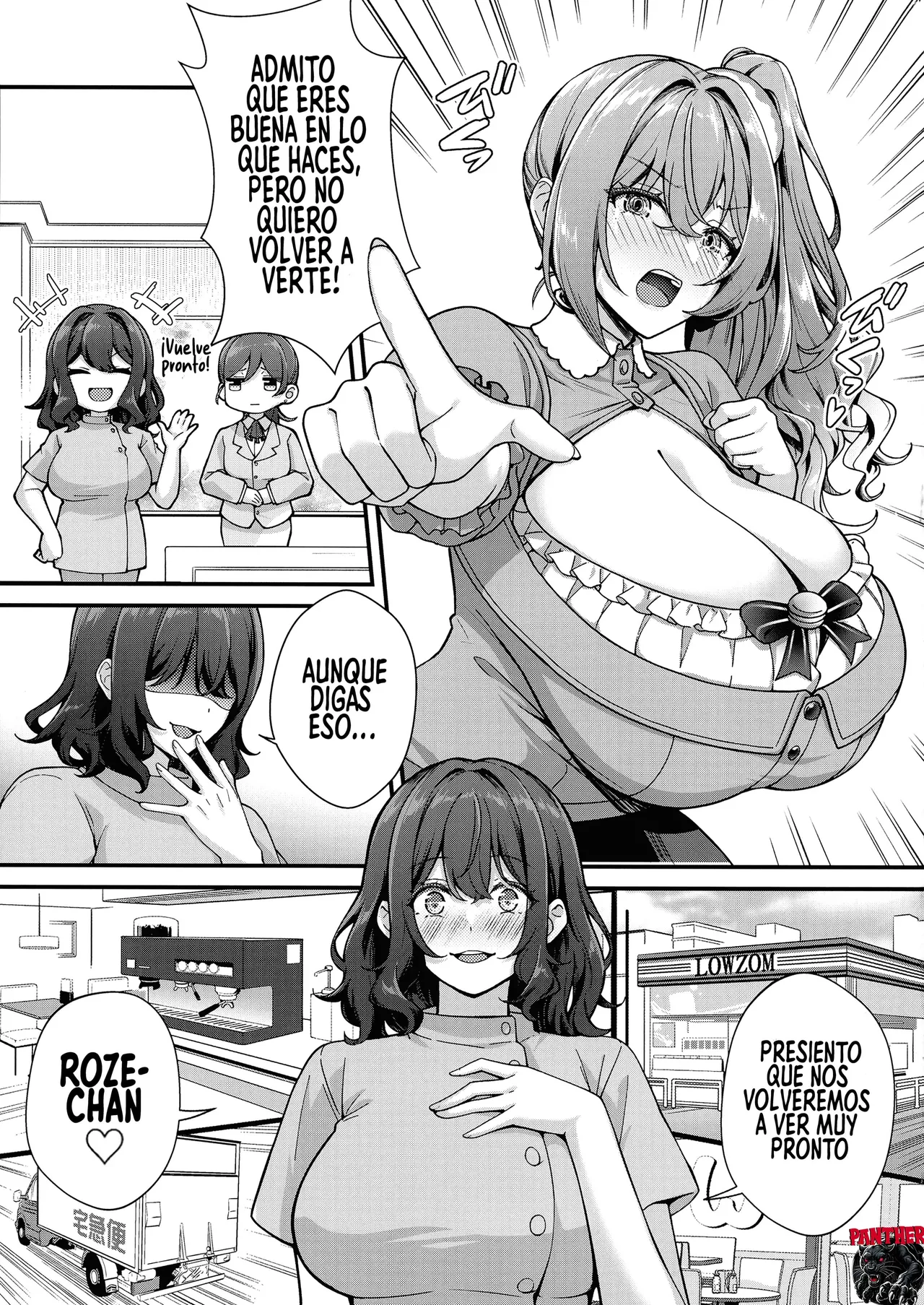 [Kannko Bokujyo (Kannko)] Choubakunyuu de Bonyuu Taishitsu no Watashi to Bakunyuu Daisuki Hentai Baito Senshi no Kusareen| Mi relacion con una trabajadora obesesionada con las tetas y la leche materna [Spanish] [Panther Scan] [Digital] 이미지 번호 33