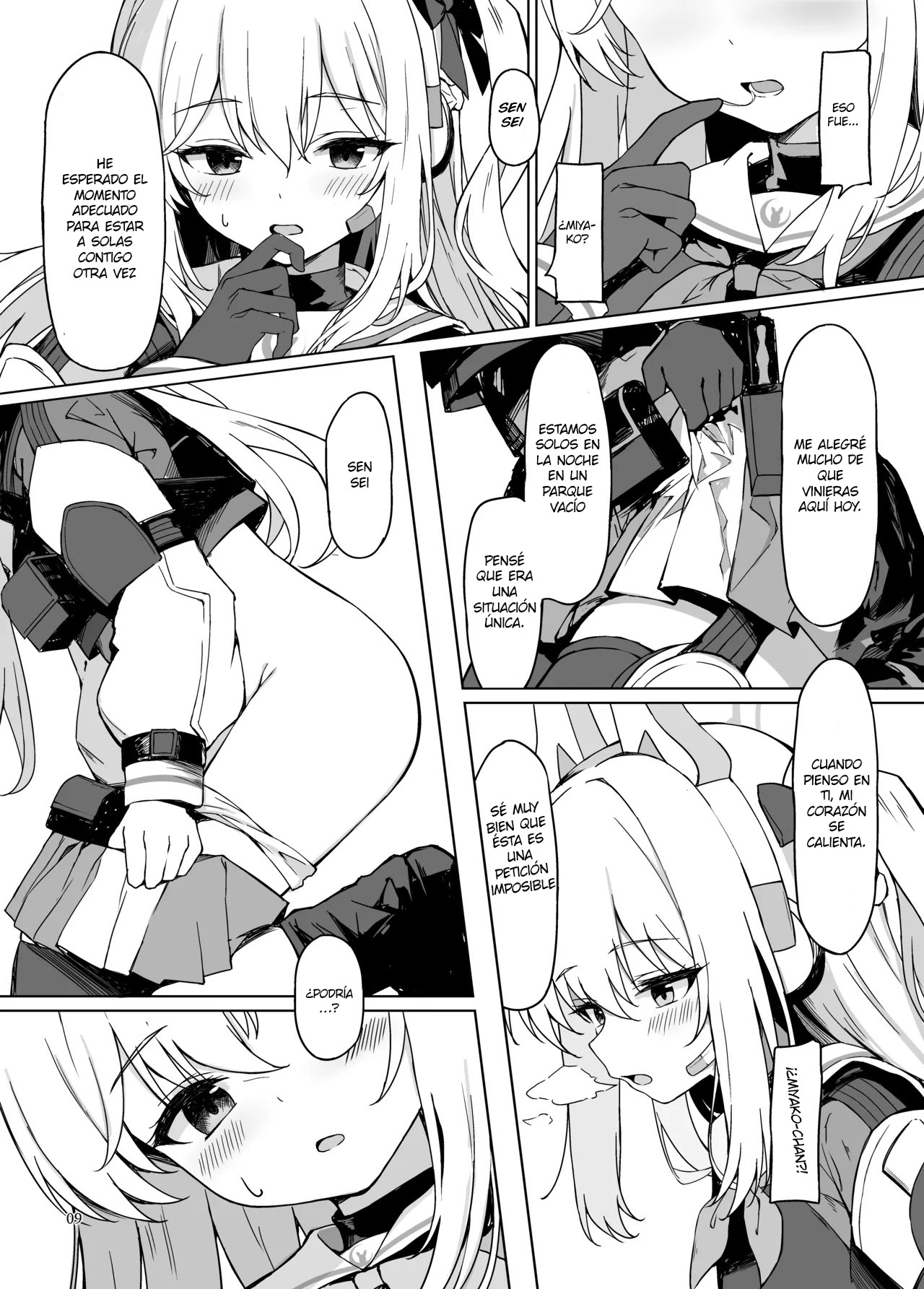 [Hagakure (Tateishi Kureha)]  La hisotria de una coneja solitaria (Blue Archive) [Digital] [Spanish] [Cathal de Abydos] 이미지 번호 10