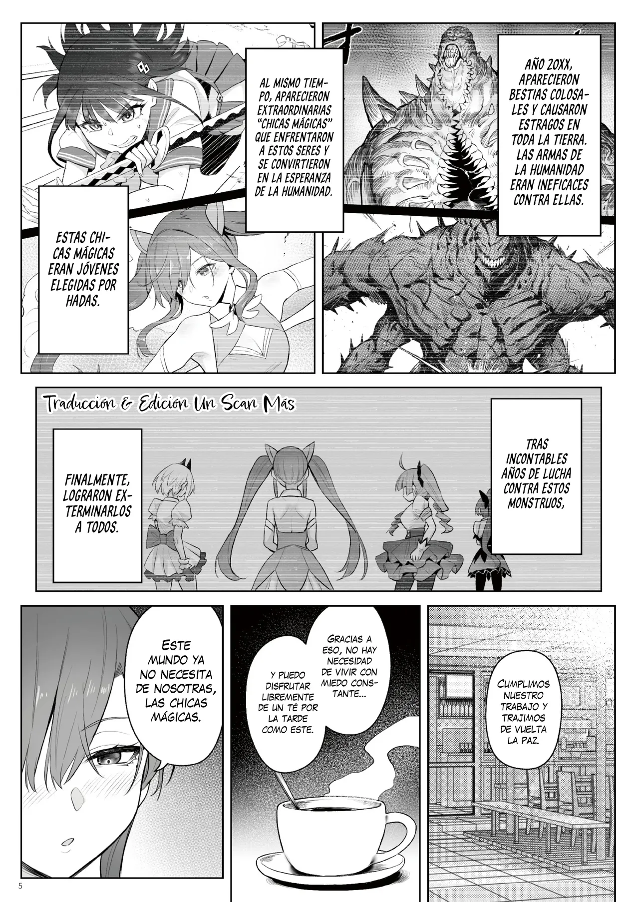 [COMEX (Zhen Lu)] Moto Mahou Shoujo no Shigoto Hanashi Ao Zenjitsutan | El Trabajo De La Ex Chica Mágica Azul ~Precuela~ [Spanish] [Un Scan Más] [Decensored] [Digital] 이미지 번호 3