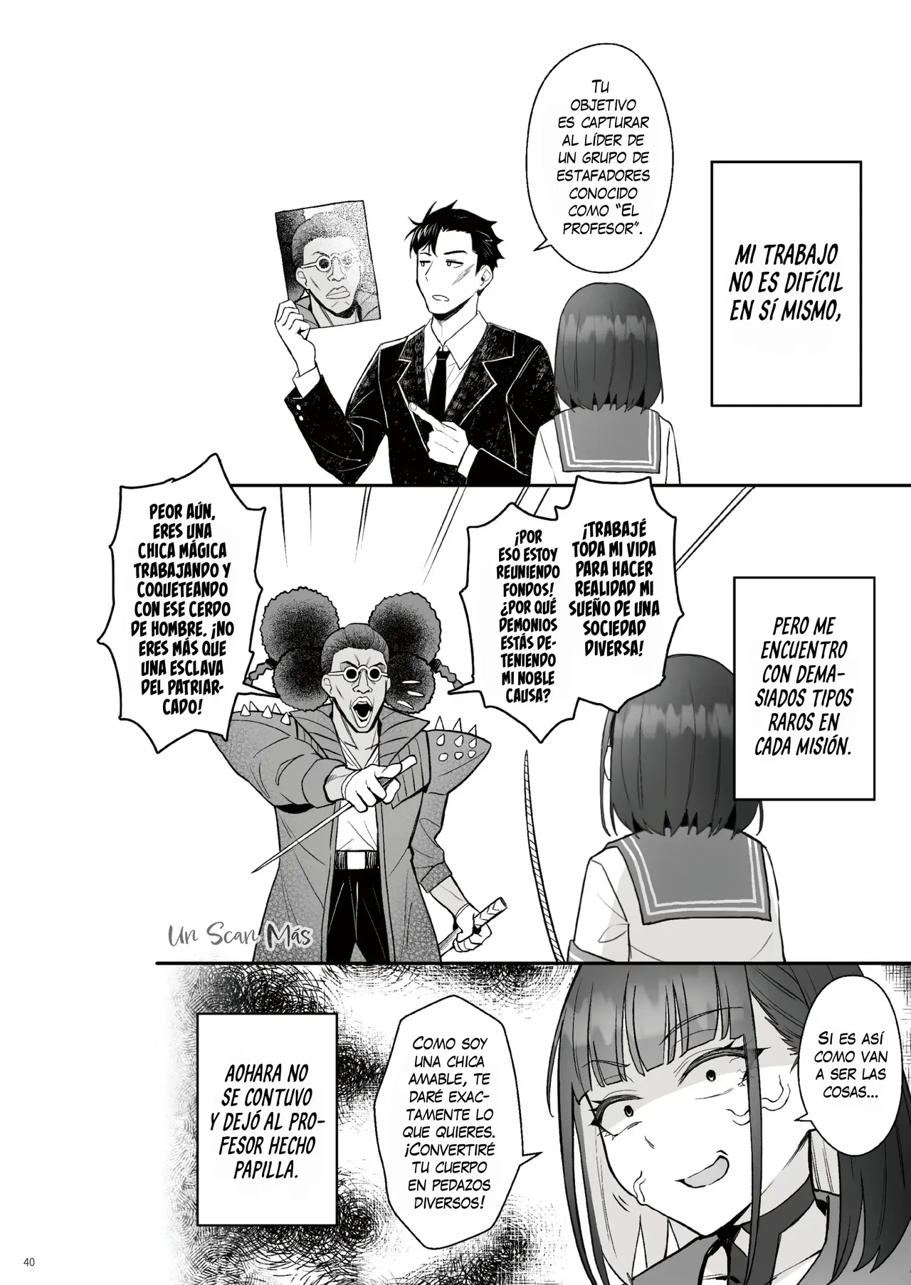 [COMEX (Zhen Lu)] Moto Mahou Shoujo no Shigoto Hanashi Ao Zenjitsutan | El Trabajo De La Ex Chica Mágica Azul ~Precuela~ [Spanish] [Un Scan Más] [Decensored] [Digital] 이미지 번호 38