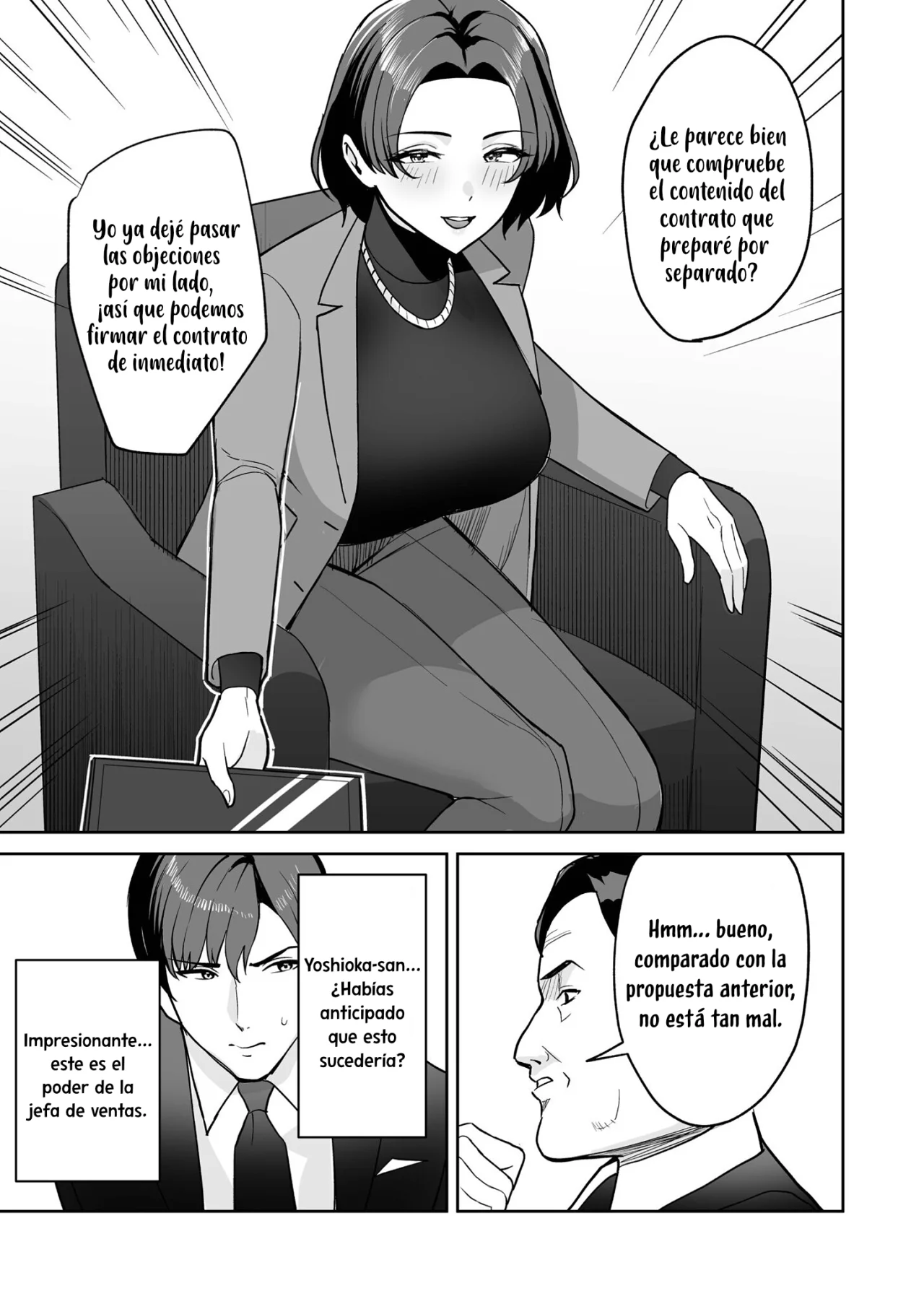 [C-kyuu] Gohoubi wa Karada de. 〜Ero-sugi Fukuri Kousei wa Seishori-ka no Oshigoto〜（4)｜El trabajo del departamento de servicio 〜tiene beneficios demasiado eróticos〜（4）[Spanish] [Kotori] image number 4