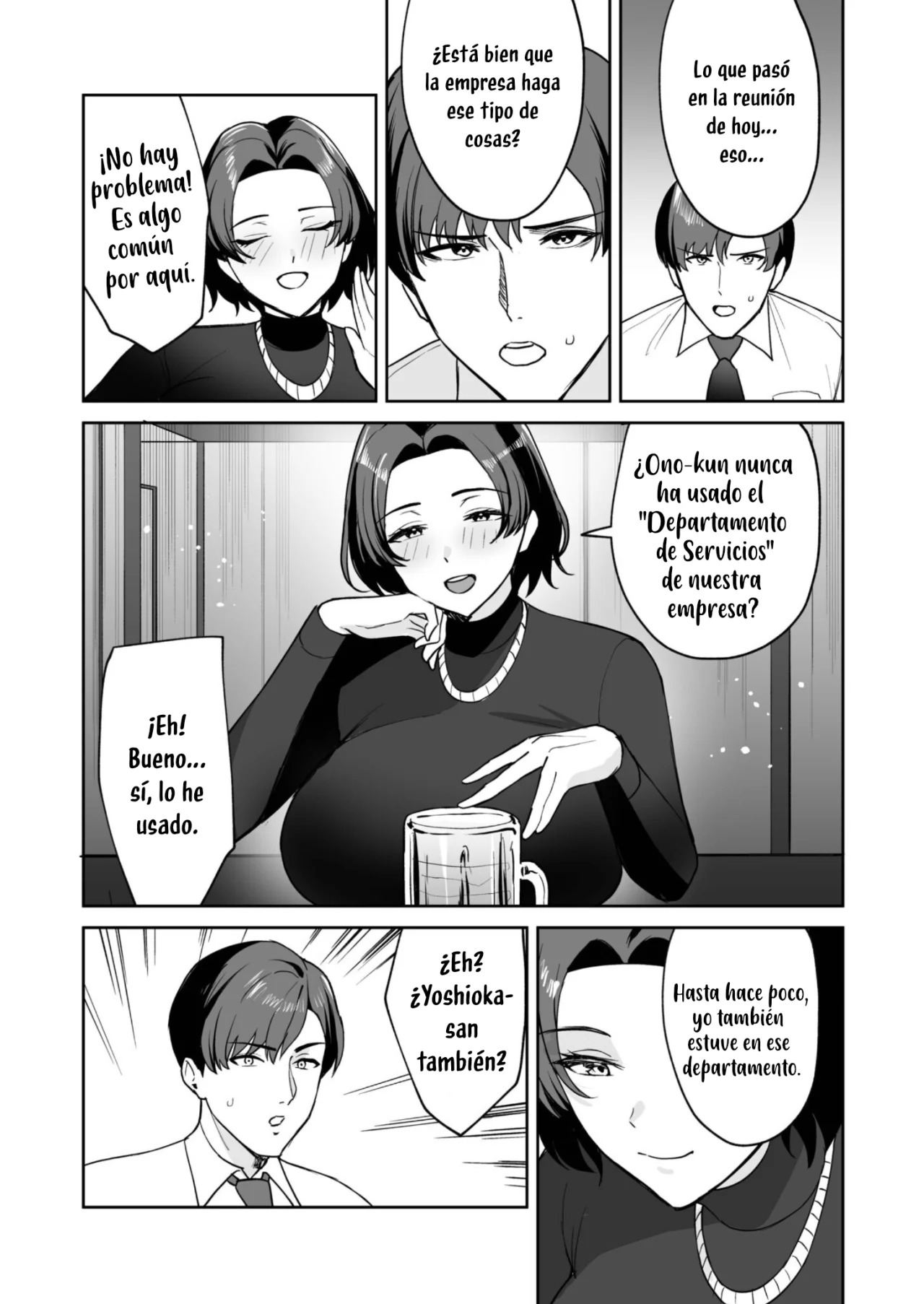 [C-kyuu] Gohoubi wa Karada de. 〜Ero-sugi Fukuri Kousei wa Seishori-ka no Oshigoto〜（4)｜El trabajo del departamento de servicio 〜tiene beneficios demasiado eróticos〜（4）[Spanish] [Kotori] image number 11