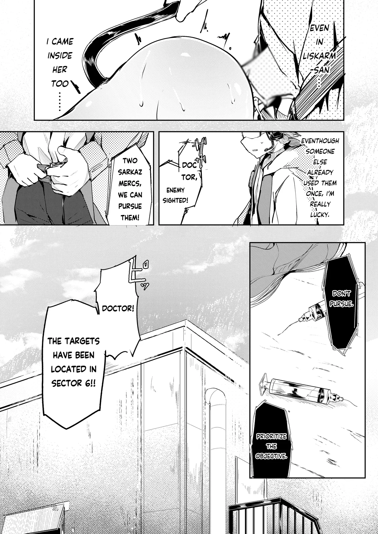 [白魚京 - Shirauokei] Franka & Liskarm | Welcome to dear SUNⁿY side (Arknights) [English] [RagsSgar_Translations] numero di immagine  21