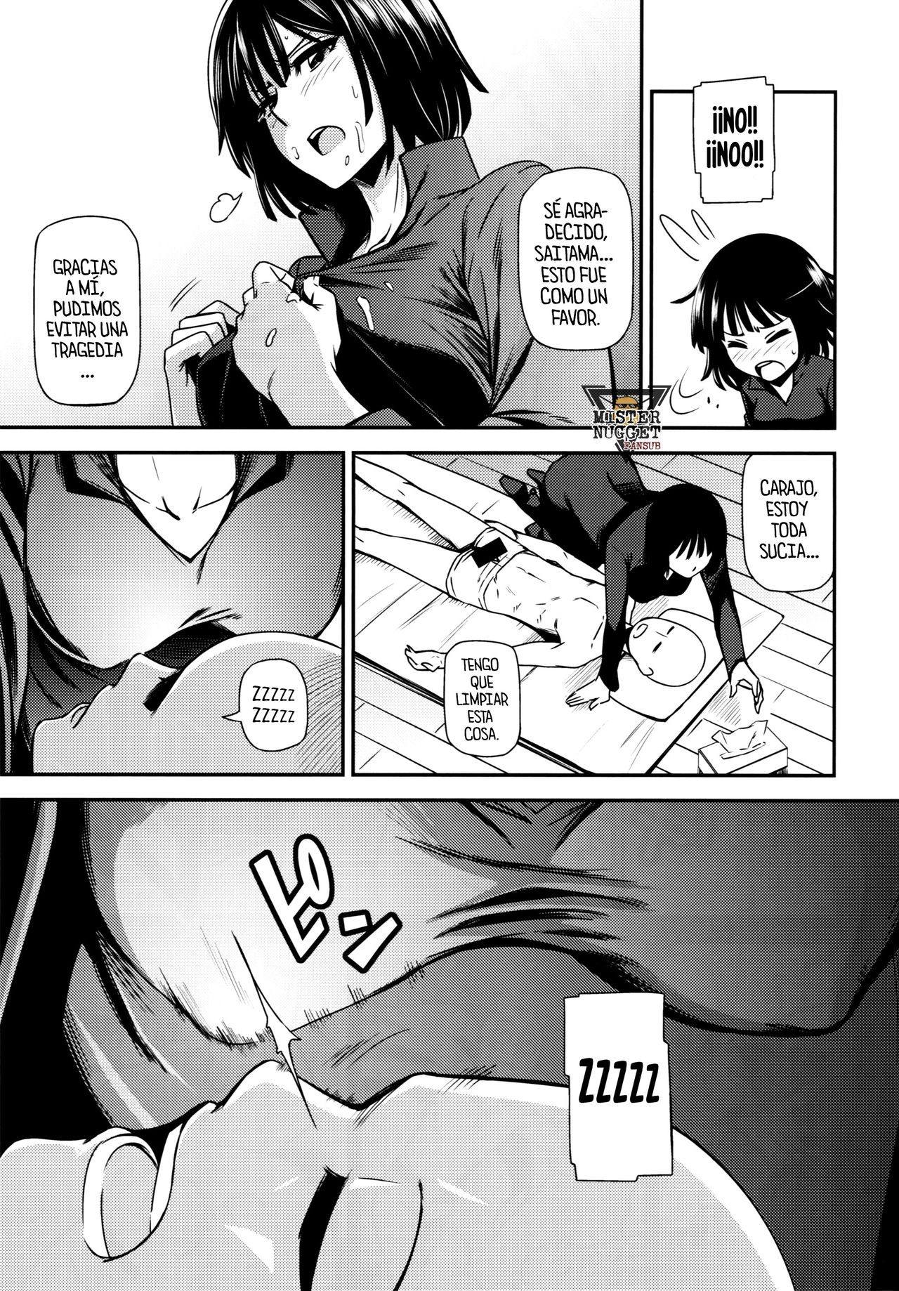 (C86) [Kiyosumi Hurricane (Kiyosumi Hurricane)] ONE-HURRICANE - Seiyoku no Fubuki (One Punch Man) [Spanish] [Mr. Nugget] image number 14