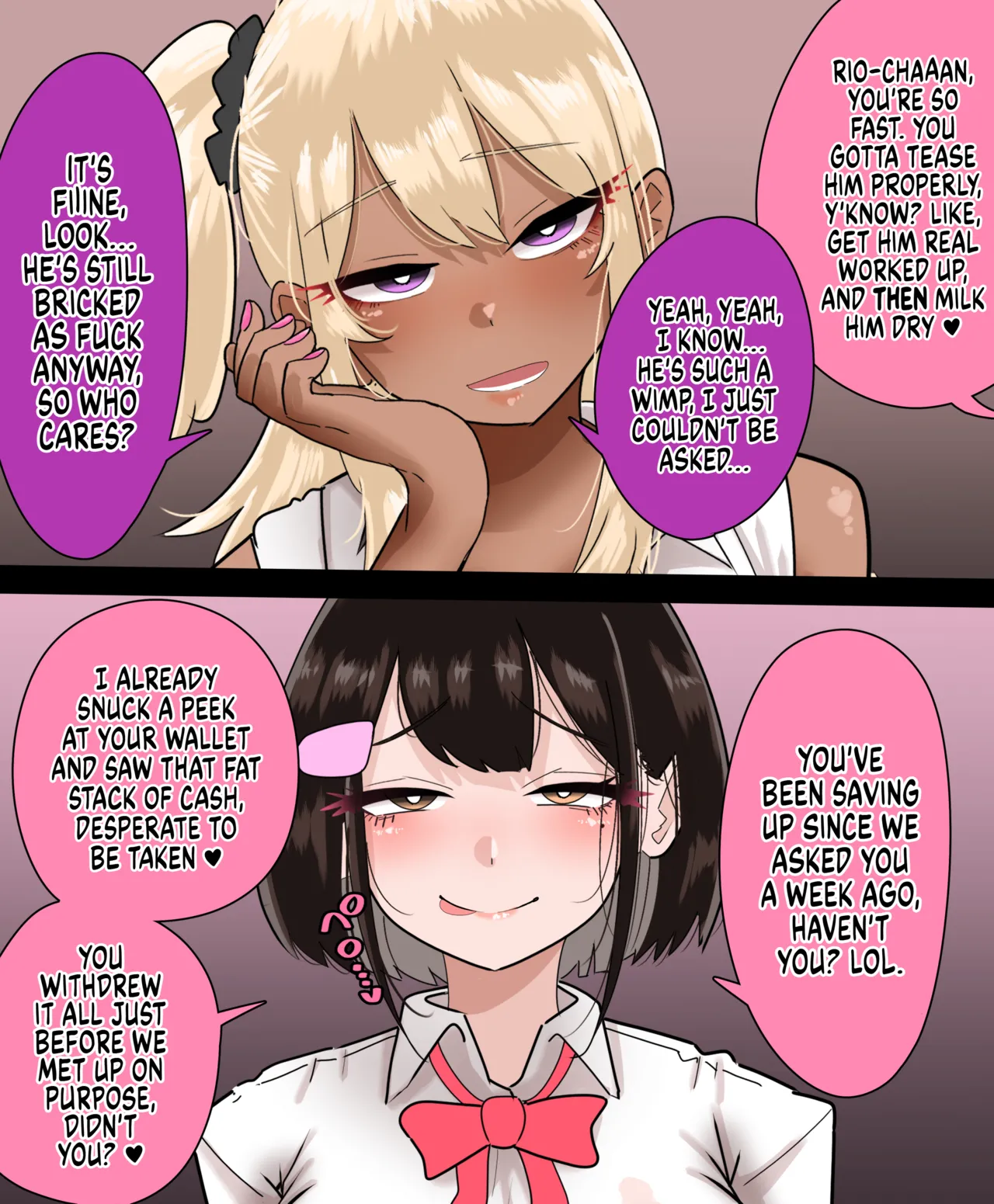 [Tebasaki Chikin] Rio & Yuka have their eyes on his summer bonus! image number 31