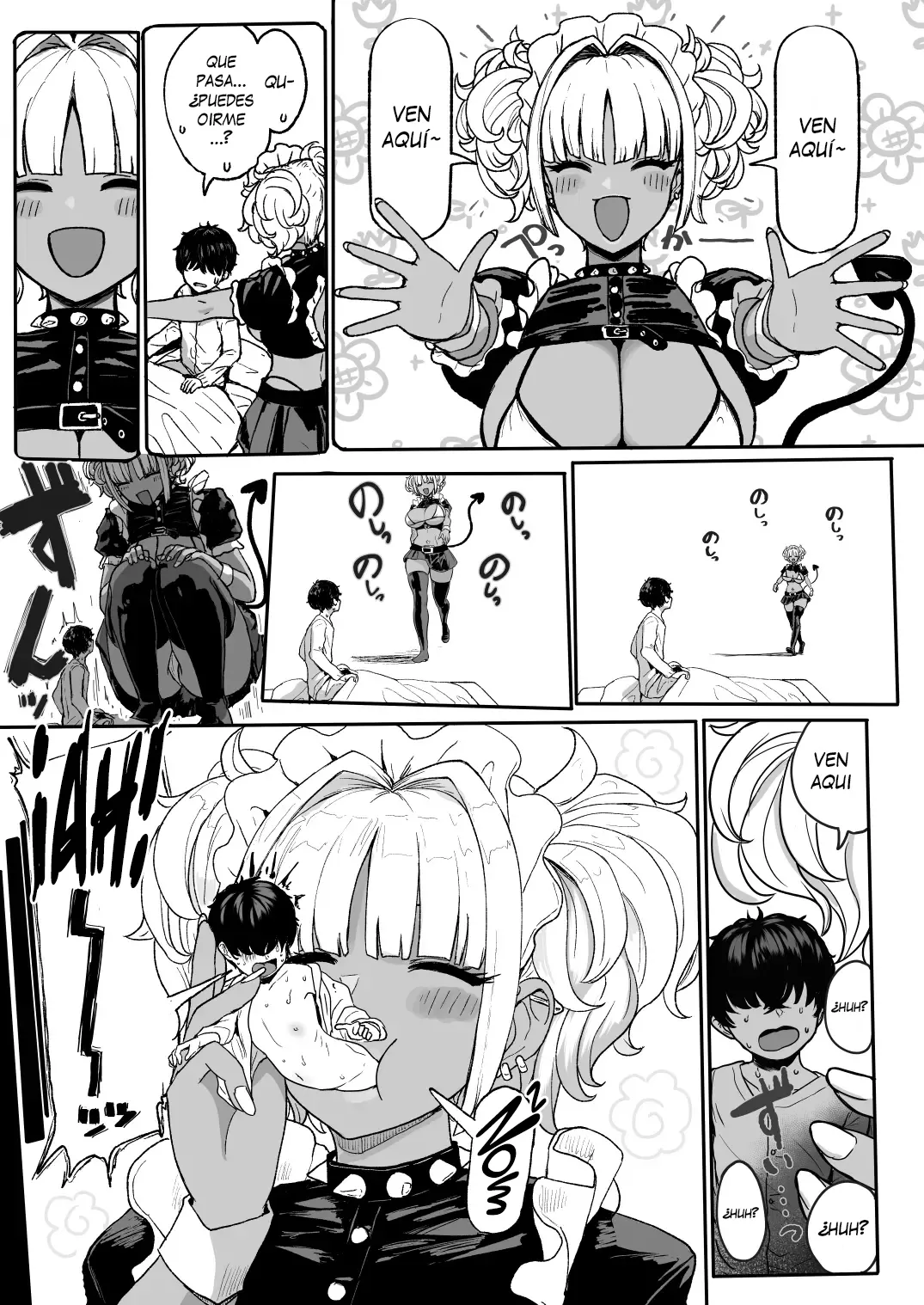 [NOSEBLEED (Miyamoto Issa)] La maid gyaru bronceada sucubo que devora a su maestro 4 image number 2