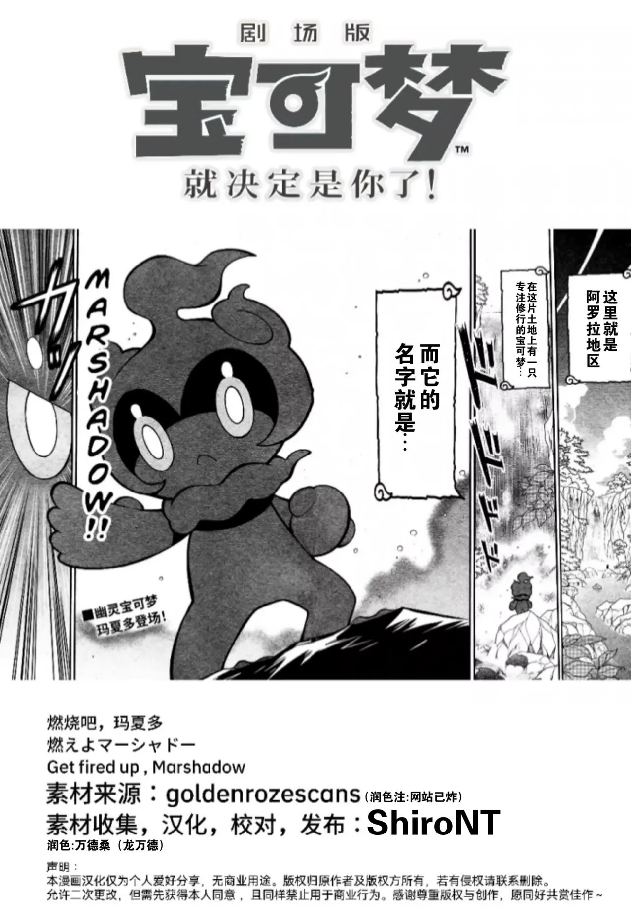 燃烧吧，玛夏多！丨Get Fired Up, Marshadow! [阿龙的个人汉化] image number 2