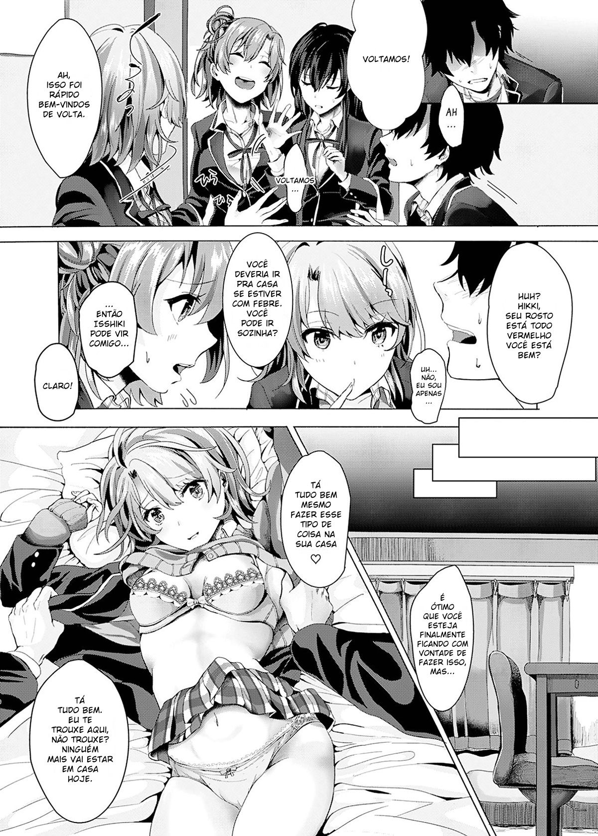 (SC2017 Winter) [Shirojia (Shirono Jia)] Gaman shite, Hoshigatte. (Yahari Ore no Seishun Love Come wa Machigatteiru.) [Portuguese-BR] image number 6