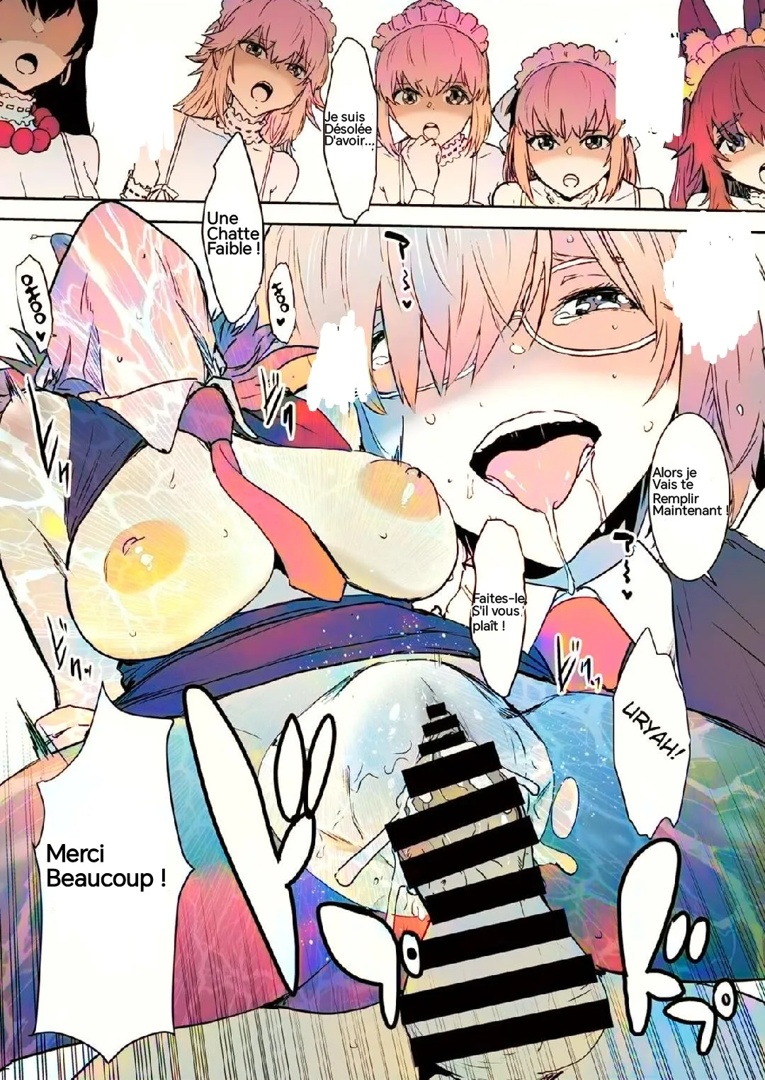 [Manga Super (Nekoi Mie)] Mash to Are suru Ningen Bokujou | Mash est capturée et vendue comme esclave (Fate/Grand Order) [French] [Colorized] [Digital] 이미지 번호 16