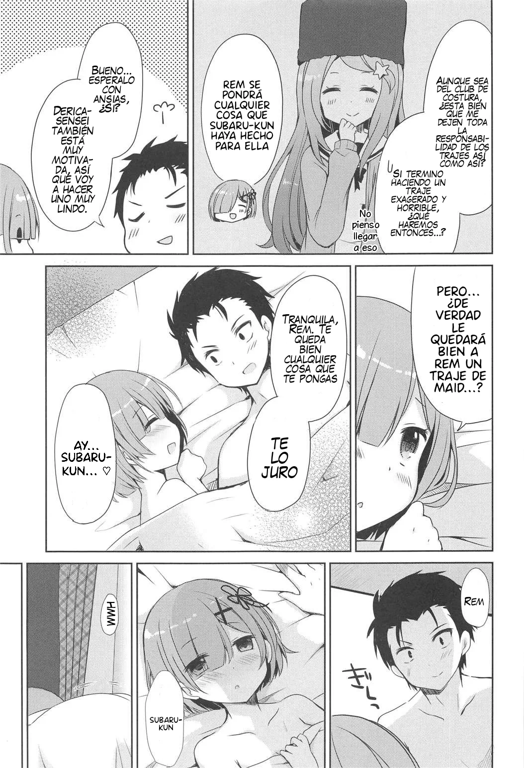 (C91) [moriQ (Mori Airi)] Rem to Naisho na Koto Shimasen ka? (Re:Zero kara Hajimeru Isekai Seikatsu) [Spanish] 图片编号 12