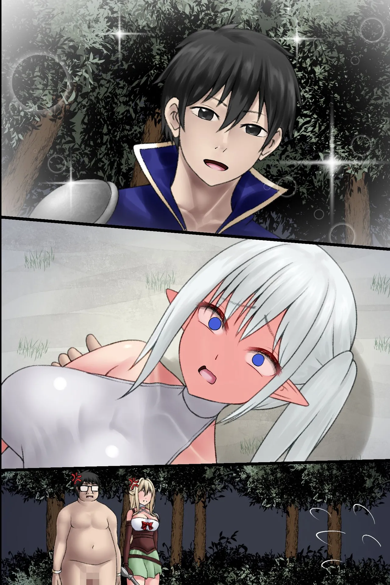 [MCmc] Ore dake ga Ninshikisarenai Isekai. Shiranai Chinpo ni Nakadashisaremakuru Bakunyuu Elf-tachi изображение № 56