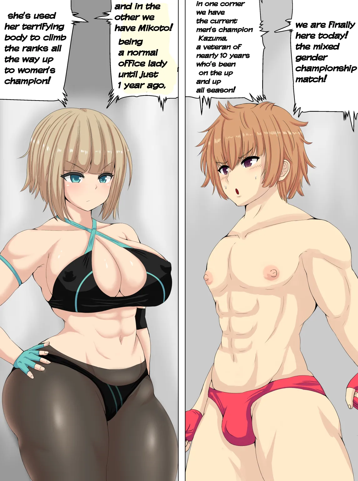 [Tetsunohiji] PanSto Wrestler ni Makasareru | Defeated by a pantyhose wrestler [English] 图片编号 2