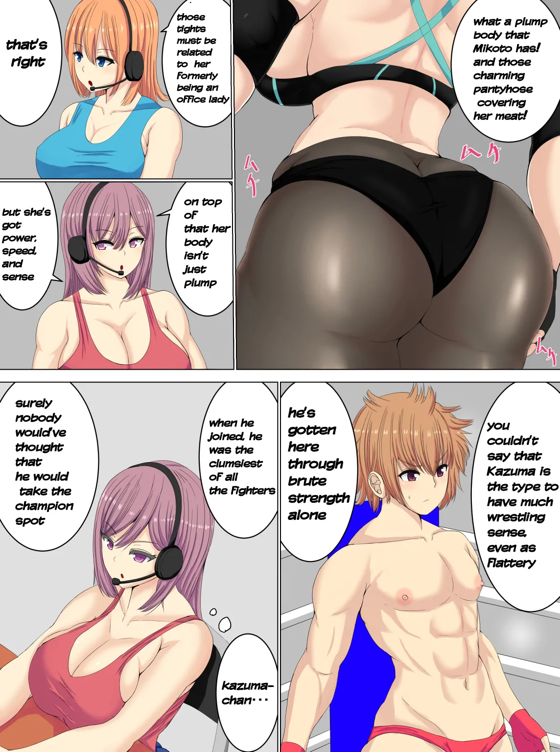 [Tetsunohiji] PanSto Wrestler ni Makasareru | Defeated by a pantyhose wrestler [English] 图片编号 4