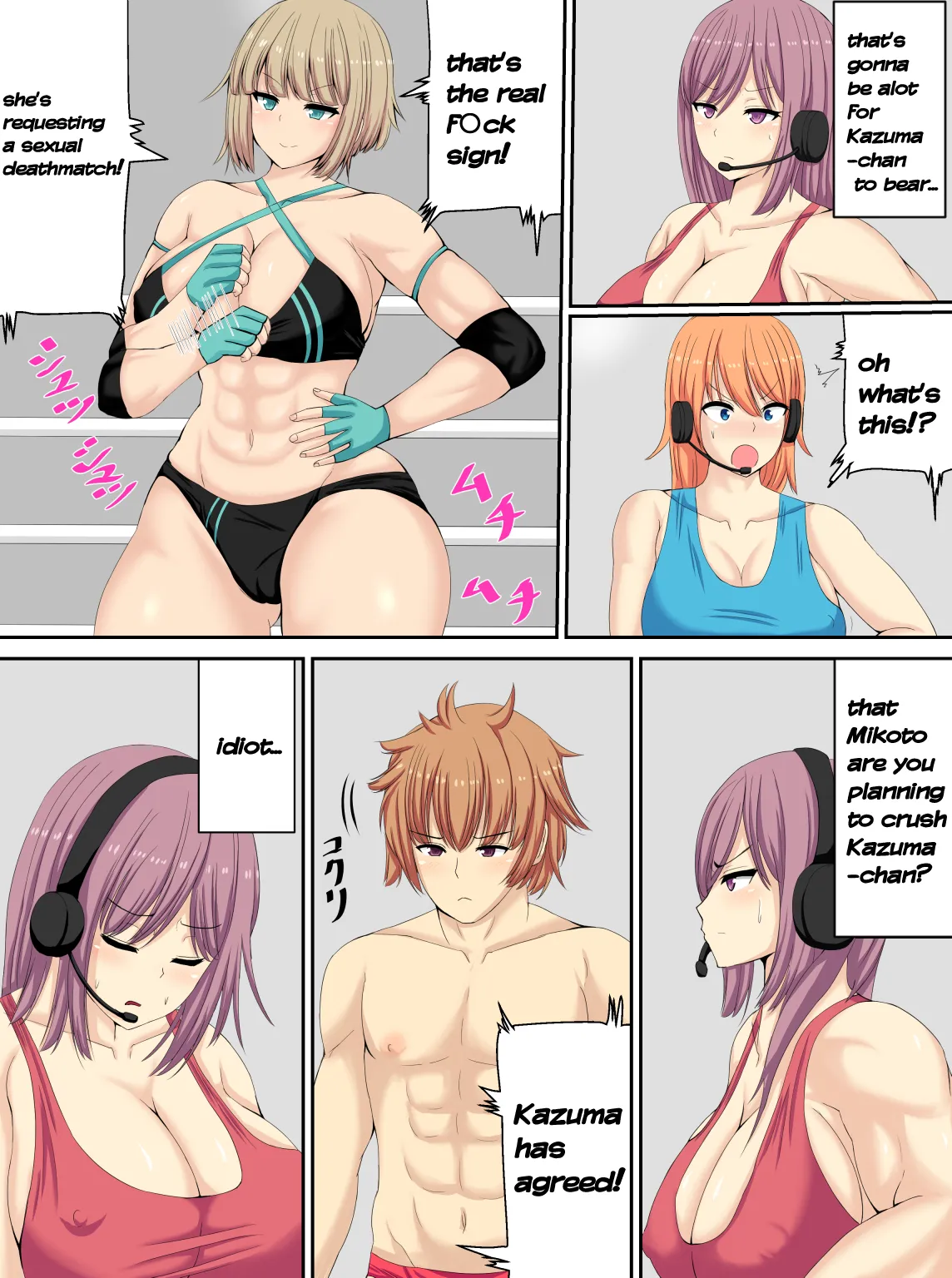 [Tetsunohiji] PanSto Wrestler ni Makasareru | Defeated by a pantyhose wrestler [English] 图片编号 43