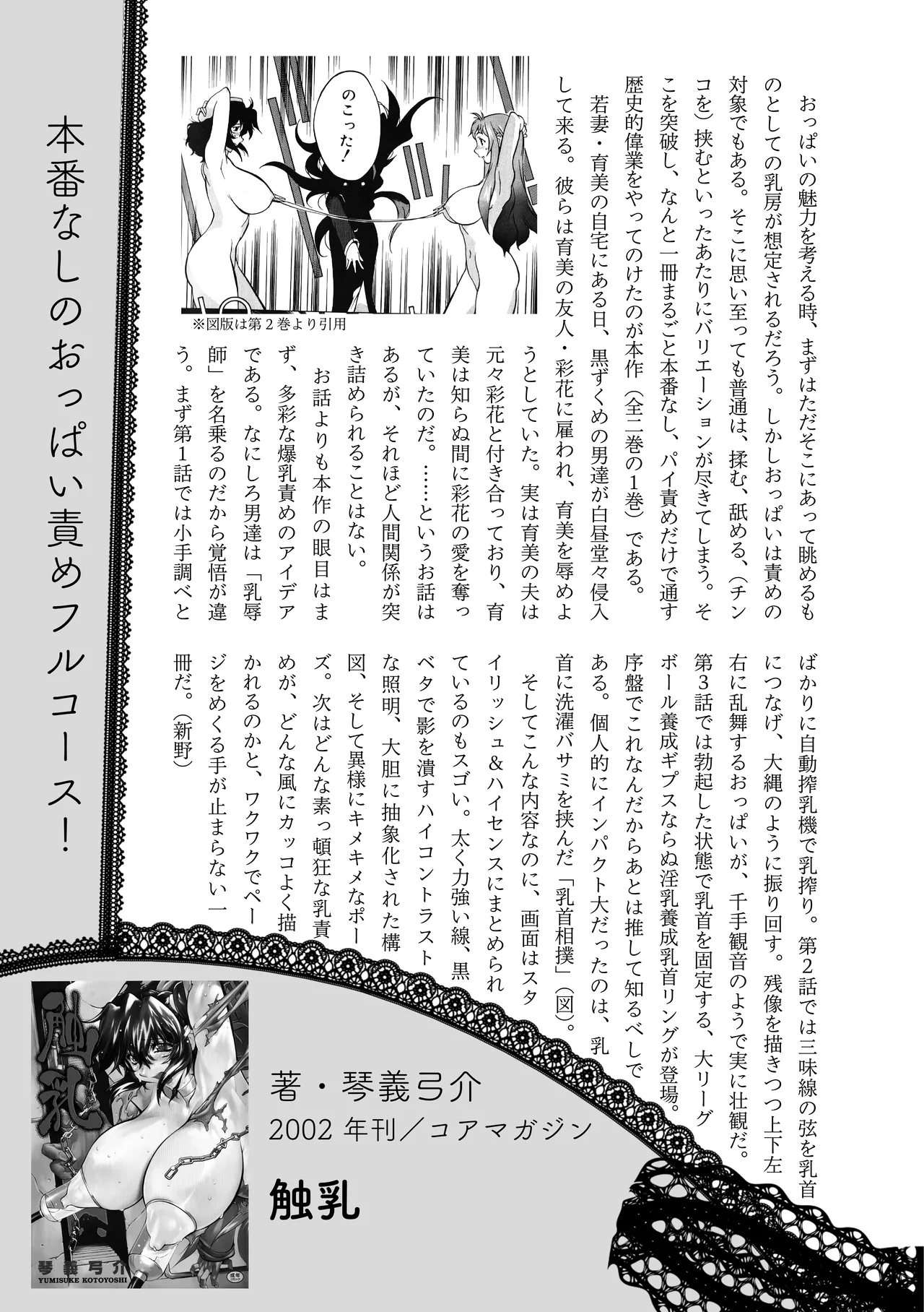 [夜話.zip] 〈エロマンガの読み方〉がわかる本 04 特集 爆乳&超乳 39eme image