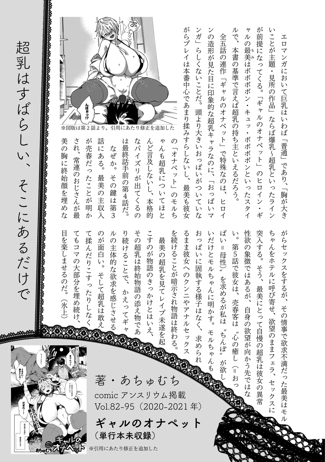 [夜話.zip] 〈エロマンガの読み方〉がわかる本 04 特集 爆乳&超乳 47eme image