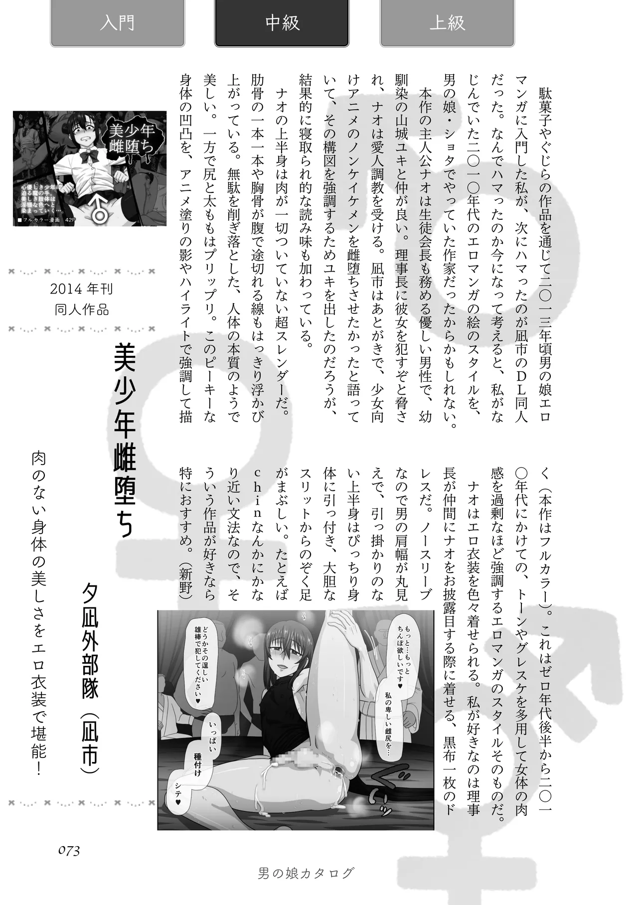 [夜話.zip] 〈エロマンガの読み方〉がわかる本 05 特集 男の娘 image number 75