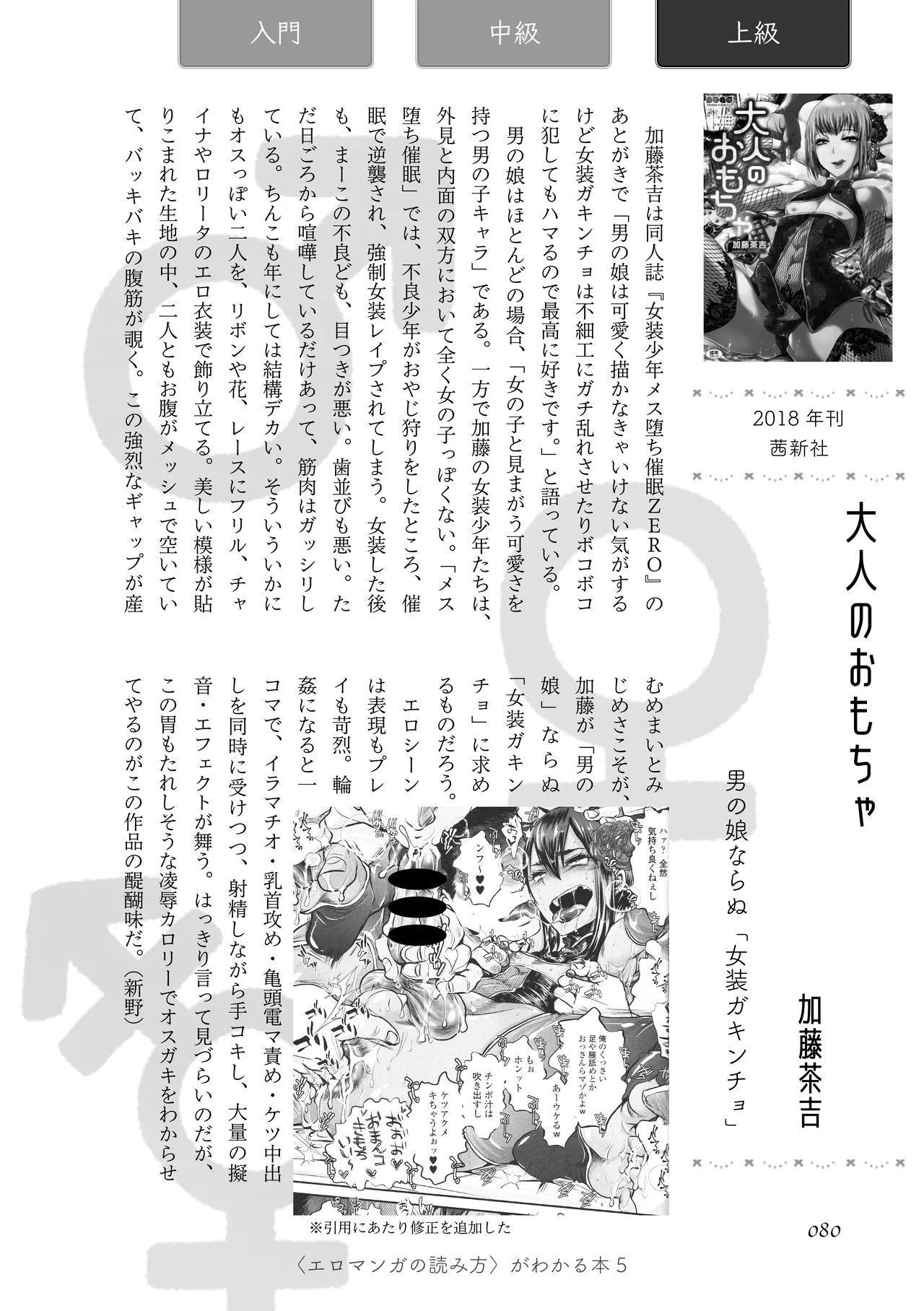 [夜話.zip] 〈エロマンガの読み方〉がわかる本 05 特集 男の娘 image number 82