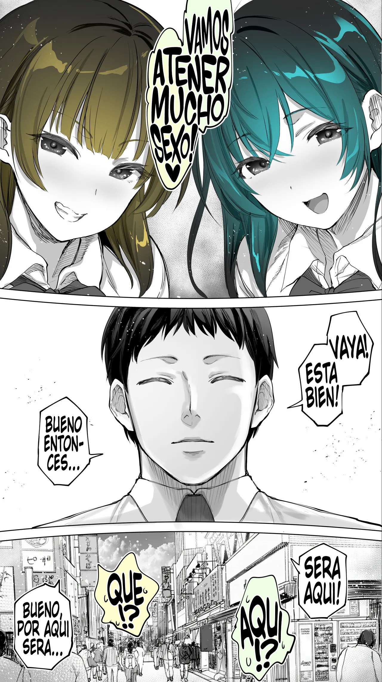 [STUDIO HUAN (Raidon)] Jimoto no Hame Tomo. ''Kinjo no Niransei Futago C, U'' Mumou-ban｜Mis Amigas Íntimas de mi Ciudad Natal. [Las Gemelas Traviesas del Vecindario] Versión sin vello [Spanish] [Germany united] numero di immagine  11