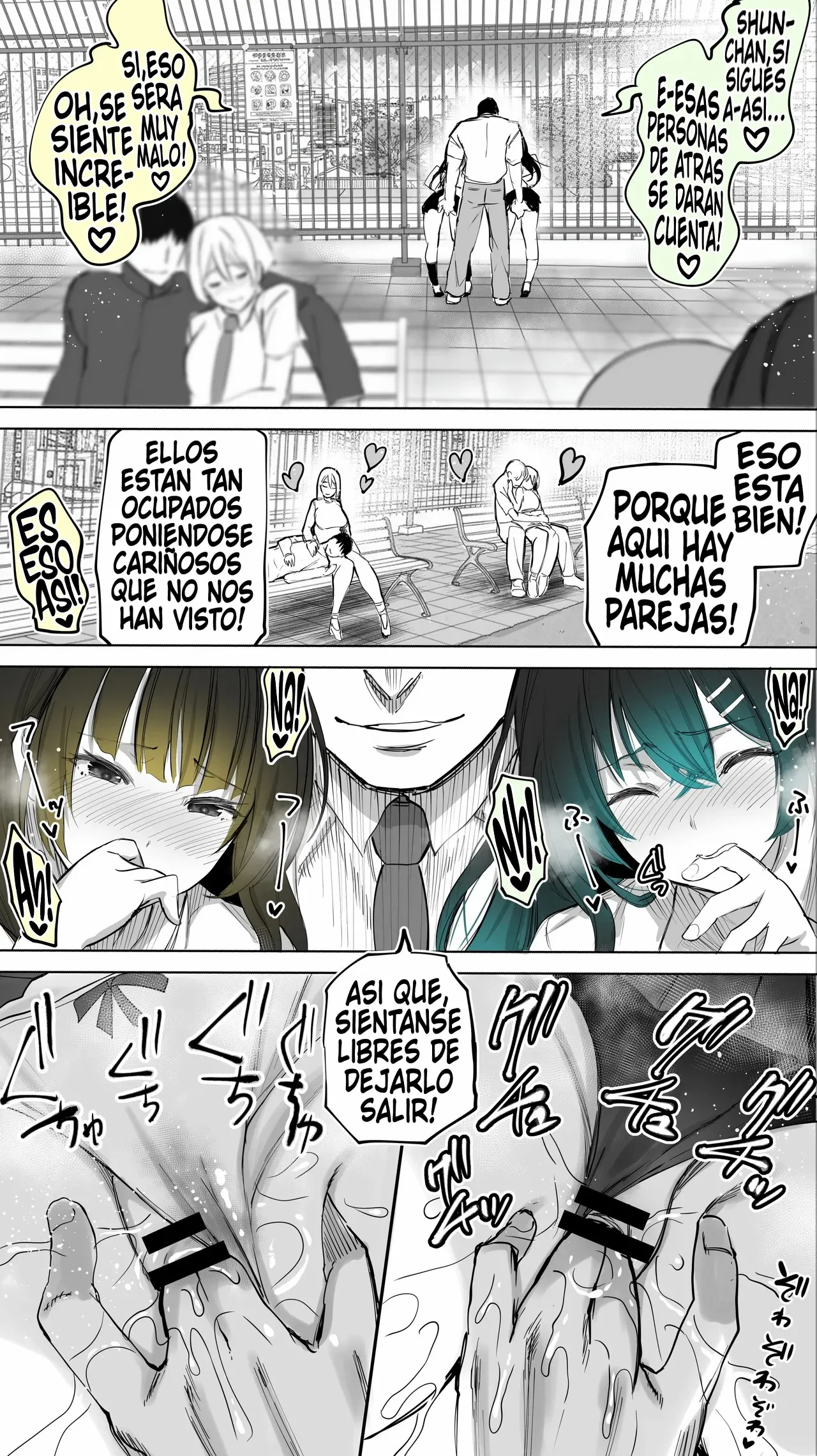 [STUDIO HUAN (Raidon)] Jimoto no Hame Tomo. ''Kinjo no Niransei Futago C, U'' Mumou-ban｜Mis Amigas Íntimas de mi Ciudad Natal. [Las Gemelas Traviesas del Vecindario] Versión sin vello [Spanish] [Germany united] numero di immagine  18