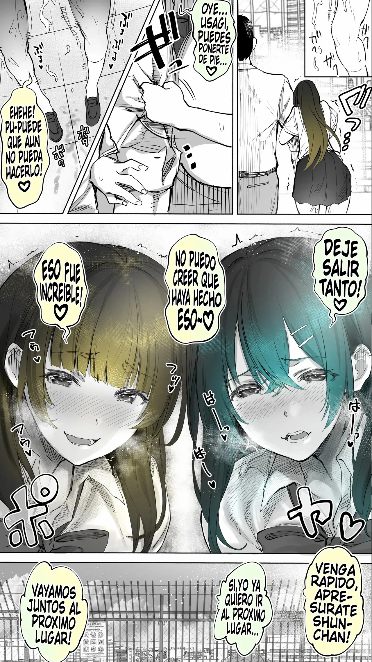 [STUDIO HUAN (Raidon)] Jimoto no Hame Tomo. ''Kinjo no Niransei Futago C, U'' Mumou-ban｜Mis Amigas Íntimas de mi Ciudad Natal. [Las Gemelas Traviesas del Vecindario] Versión sin vello [Spanish] [Germany united] numero di immagine  20