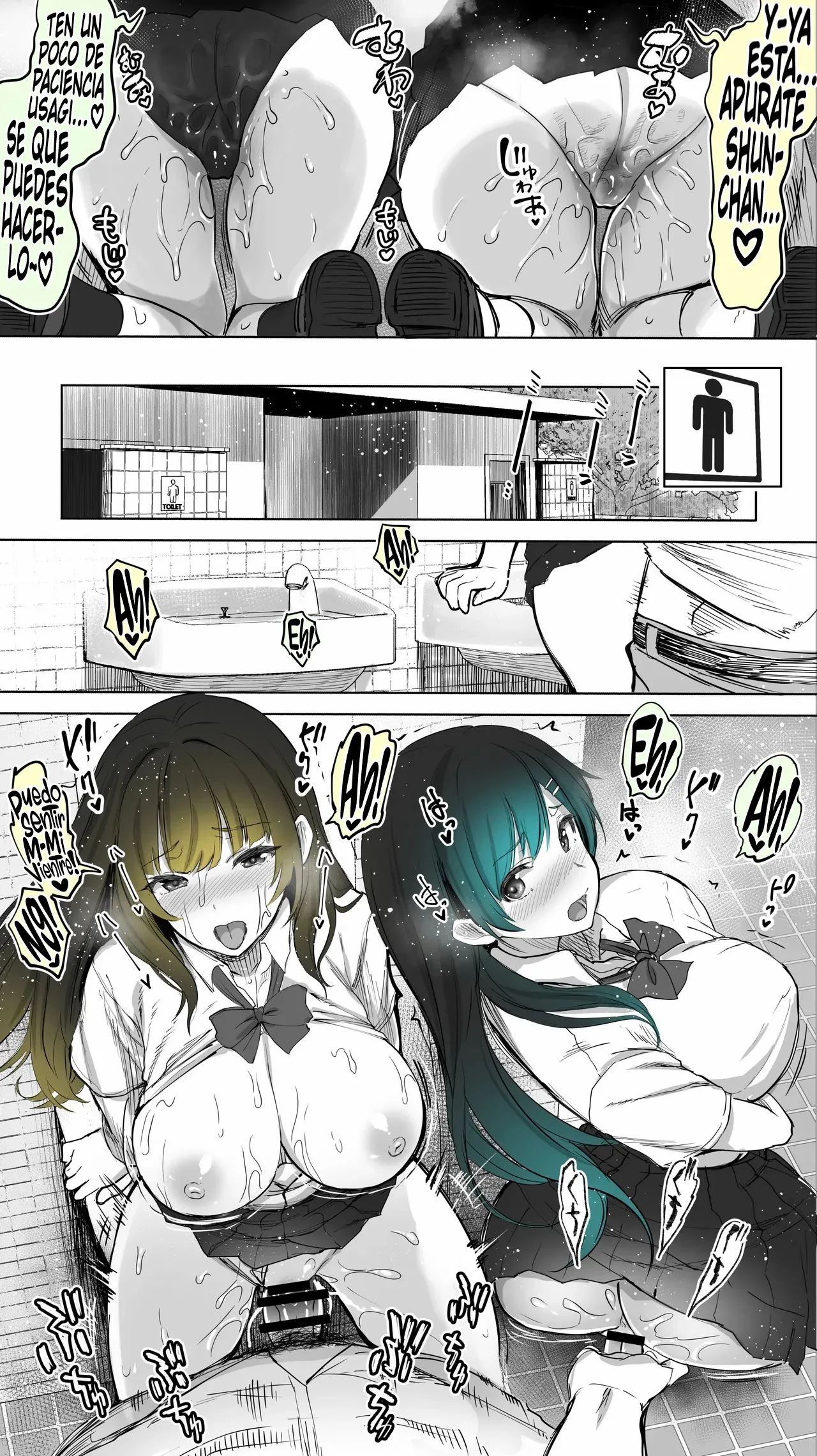 [STUDIO HUAN (Raidon)] Jimoto no Hame Tomo. ''Kinjo no Niransei Futago C, U'' Mumou-ban｜Mis Amigas Íntimas de mi Ciudad Natal. [Las Gemelas Traviesas del Vecindario] Versión sin vello [Spanish] [Germany united] numero di immagine  26