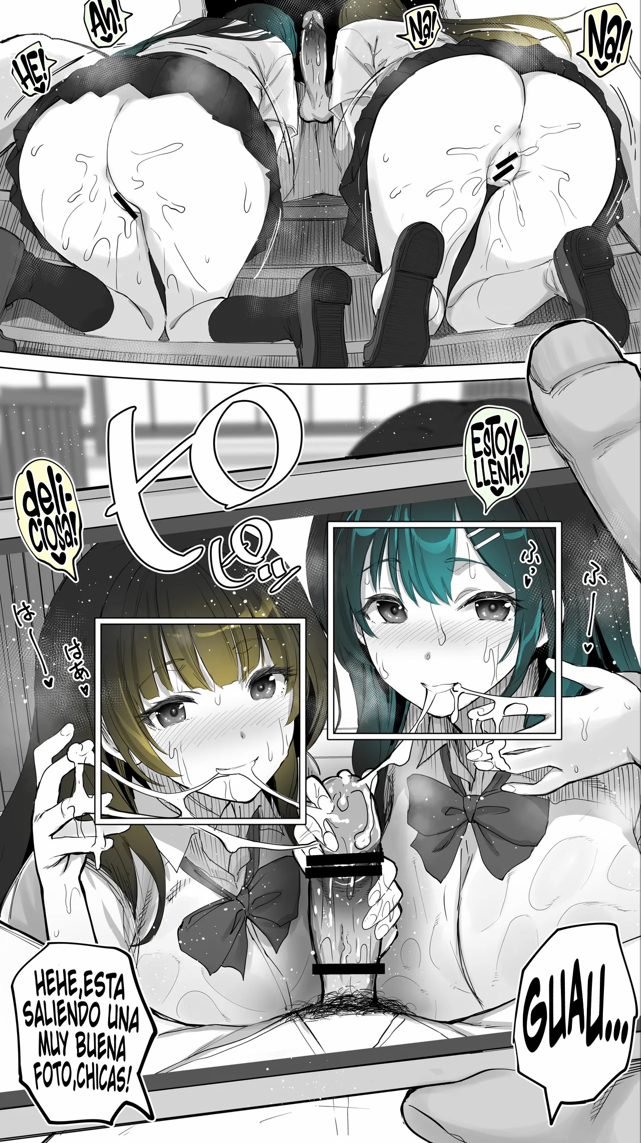 [STUDIO HUAN (Raidon)] Jimoto no Hame Tomo. ''Kinjo no Niransei Futago C, U'' Mumou-ban｜Mis Amigas Íntimas de mi Ciudad Natal. [Las Gemelas Traviesas del Vecindario] Versión sin vello [Spanish] [Germany united] numero di immagine  43