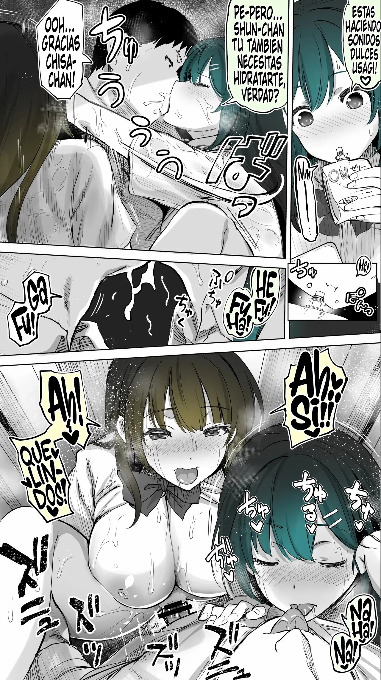 [STUDIO HUAN (Raidon)] Jimoto no Hame Tomo. ''Kinjo no Niransei Futago C, U'' Mumou-ban｜Mis Amigas Íntimas de mi Ciudad Natal. [Las Gemelas Traviesas del Vecindario] Versión sin vello [Spanish] [Germany united] numero di immagine  46