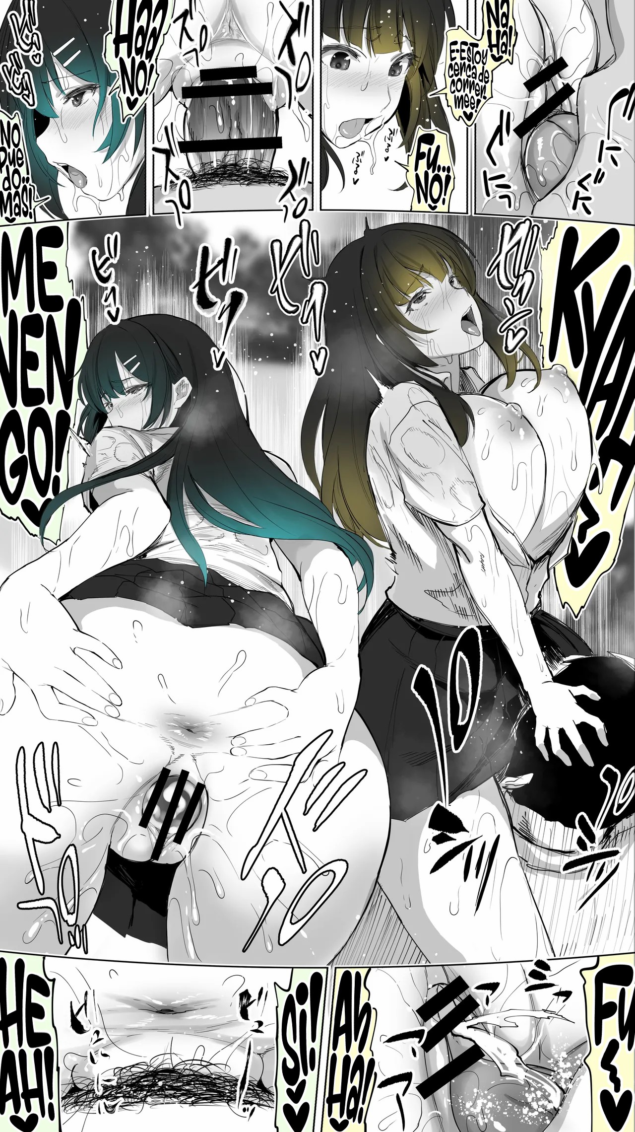 [STUDIO HUAN (Raidon)] Jimoto no Hame Tomo. ''Kinjo no Niransei Futago C, U'' Mumou-ban｜Mis Amigas Íntimas de mi Ciudad Natal. [Las Gemelas Traviesas del Vecindario] Versión sin vello [Spanish] [Germany united] numero di immagine  53