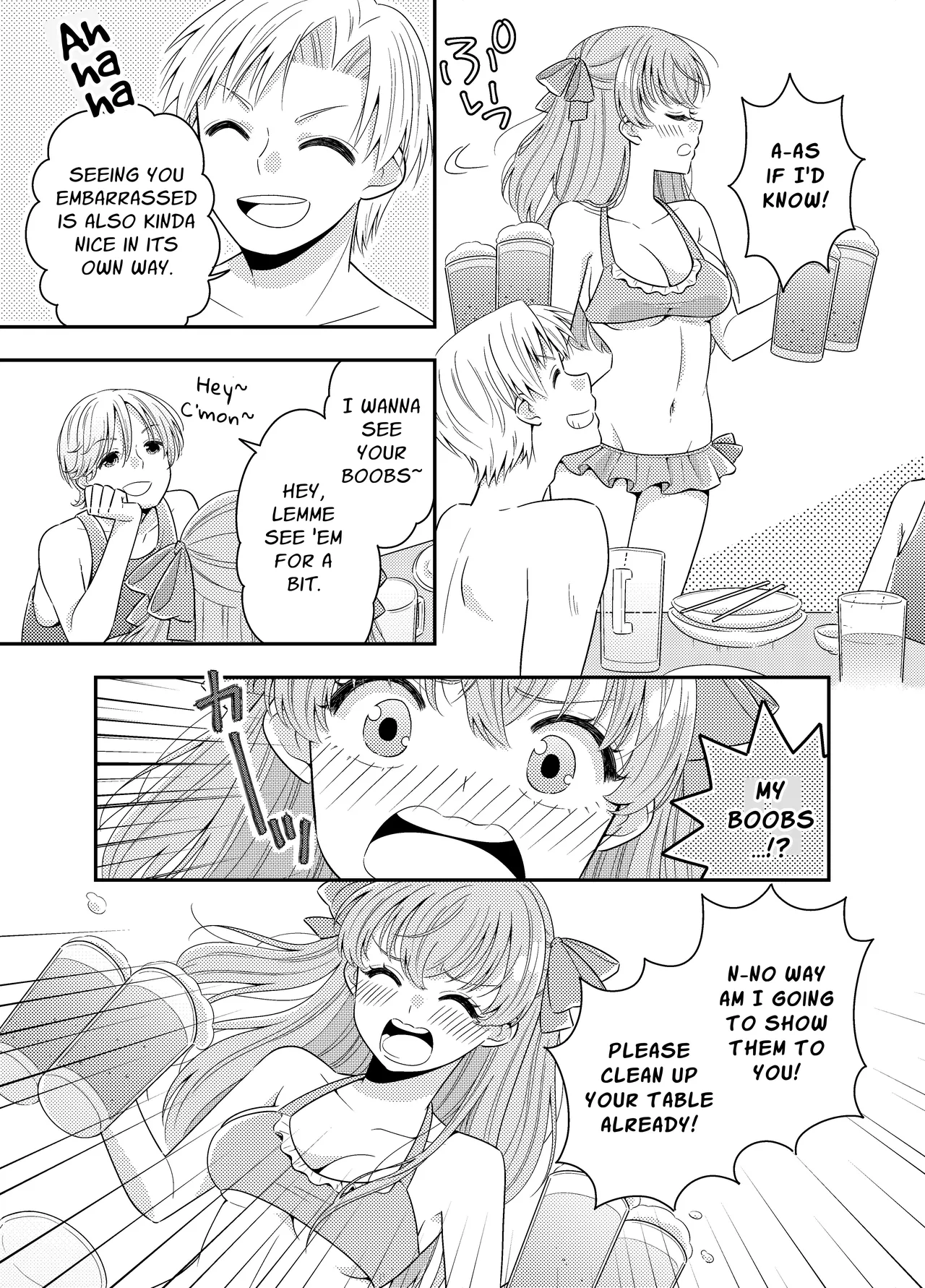 [P&I (Baapi)] Umi no Ie ni wa Kiken ga Ippai Class no Ano Ko no Oppai Porori | The Beach Hut Has Many Dangers ~Breast Exposure Story~ [English] [Cunny Garden] numero di immagine  12