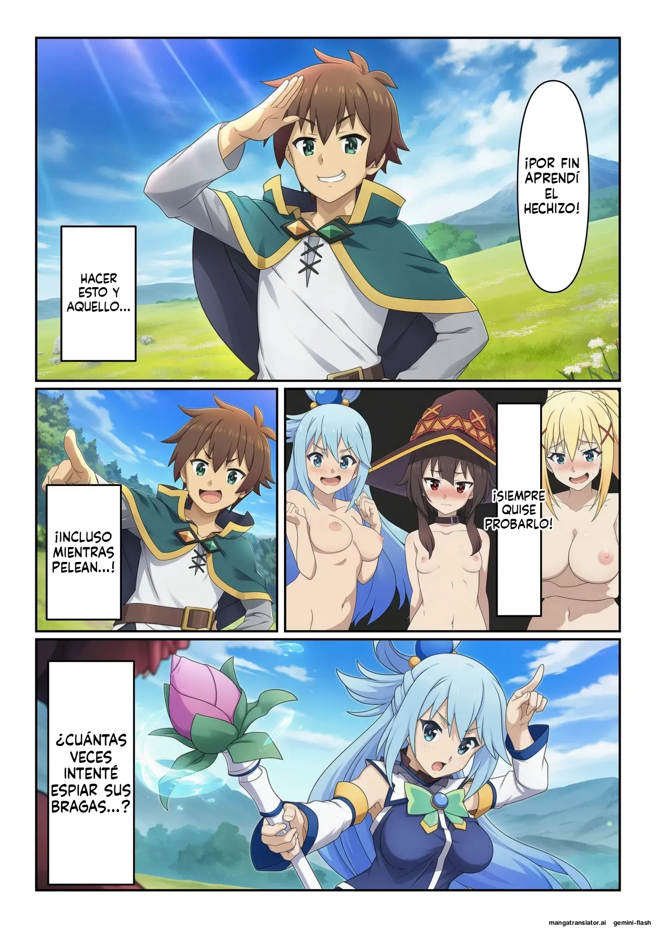 Kono moyoushi sareta sekai ni shukufuku o - エロエロ研究会 (Spanish) MTL Bildnummer 3