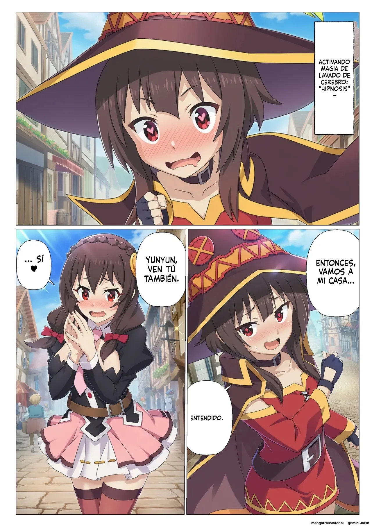 [Sakuru Kyuukanbi] Kono Subarashii Saimin de Harem o! (Kono Subarashii Sekai ni Syukufuku o!) [Spanish] [MTL] [AI Generated] 23eme image