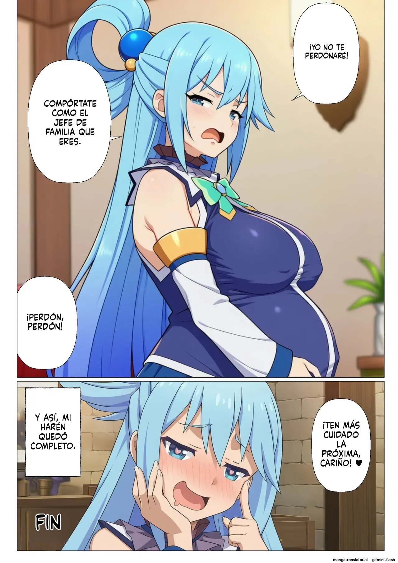 [Sakuru Kyuukanbi] Kono Subarashii Saimin de Harem o! (Kono Subarashii Sekai ni Syukufuku o!) [Spanish] [MTL] [AI Generated] 75eme image