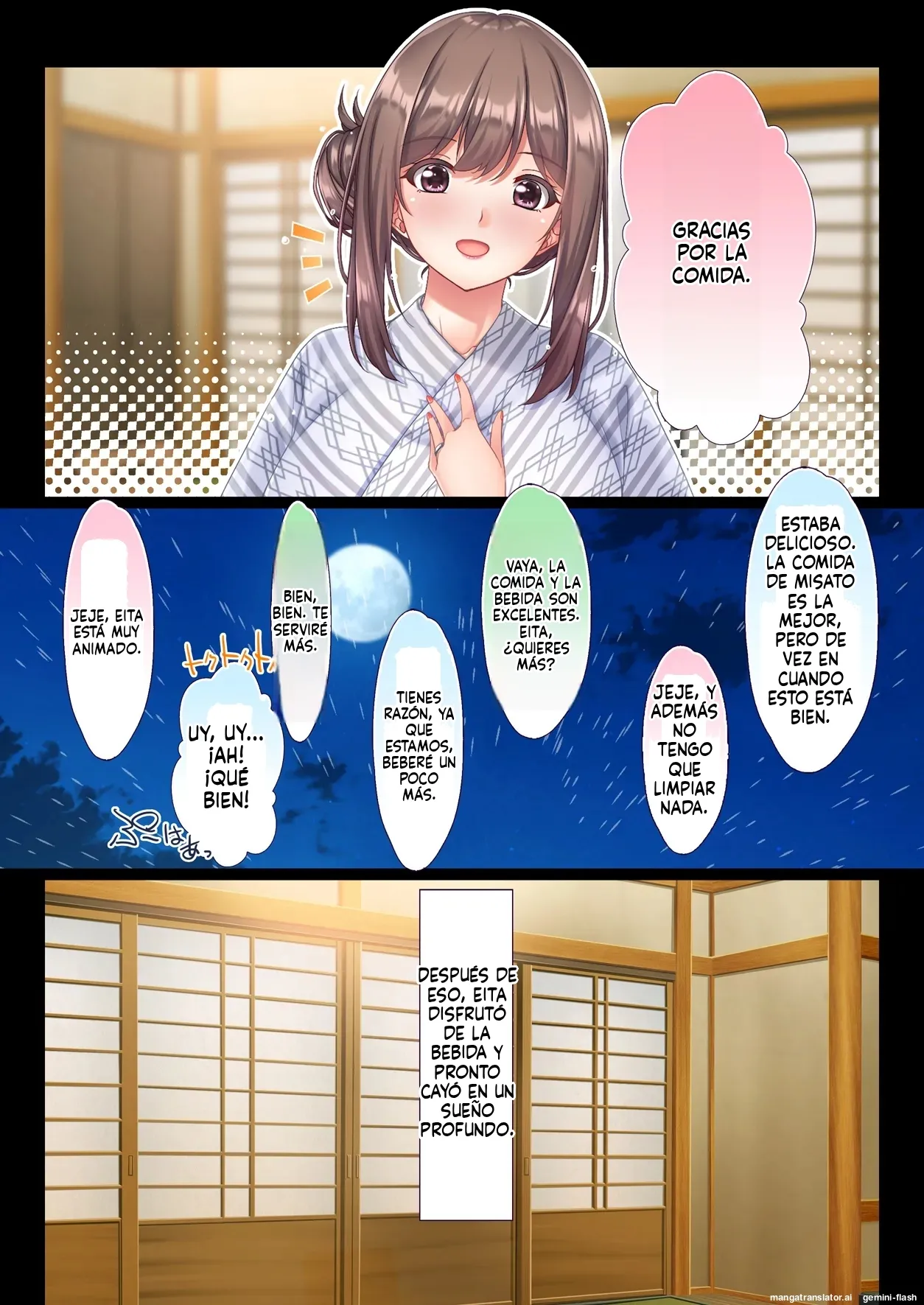 Konyoku Gifu Onsen Otto no Yoko de Gifu Chinpo o Kuwaekomu Tsuma no Manko Ikasaremakuri de Nakadashi Sarete Haramasareru (Spanish) MTL imagen número 37