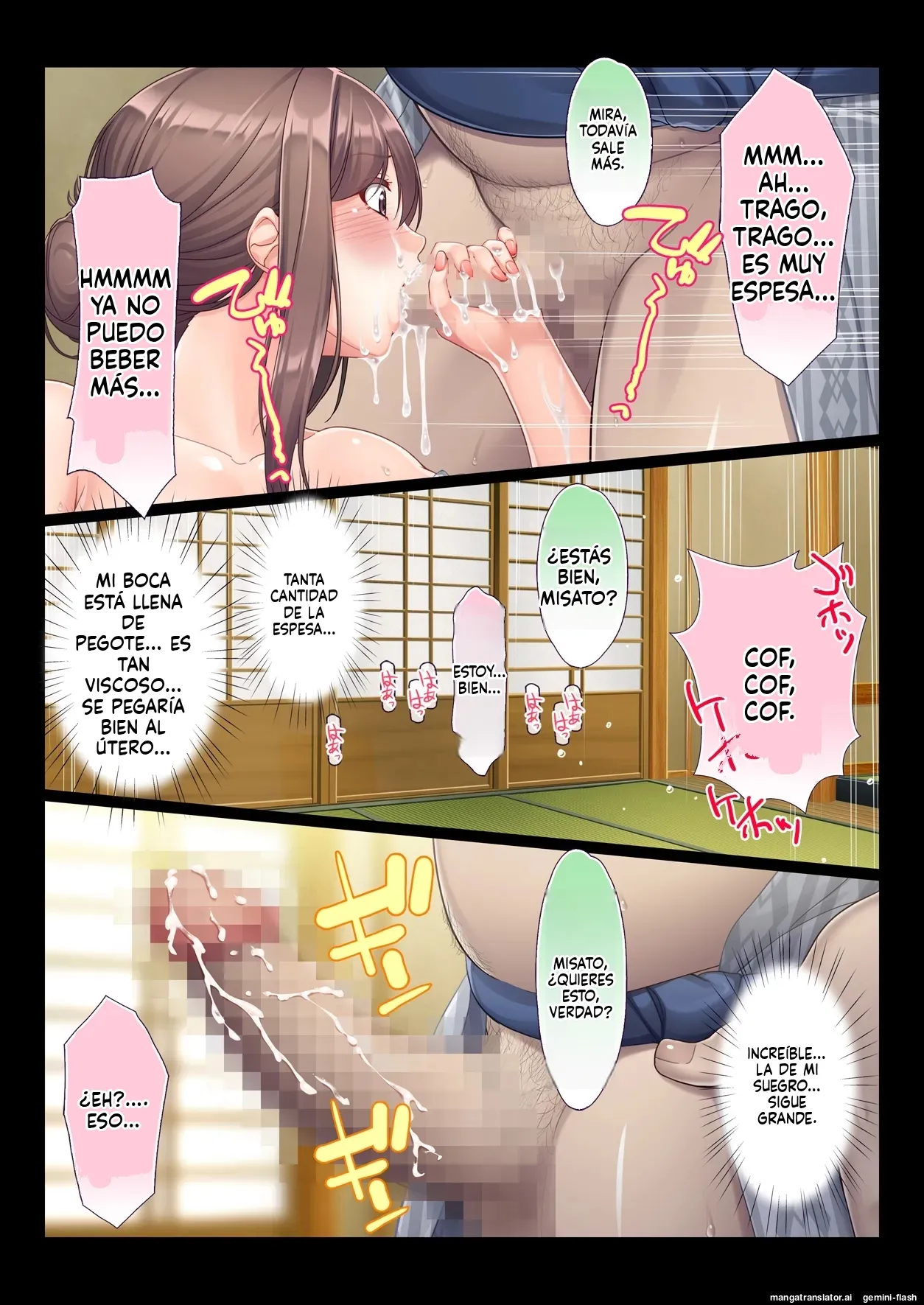 Konyoku Gifu Onsen Otto no Yoko de Gifu Chinpo o Kuwaekomu Tsuma no Manko Ikasaremakuri de Nakadashi Sarete Haramasareru (Spanish) MTL imagen número 61