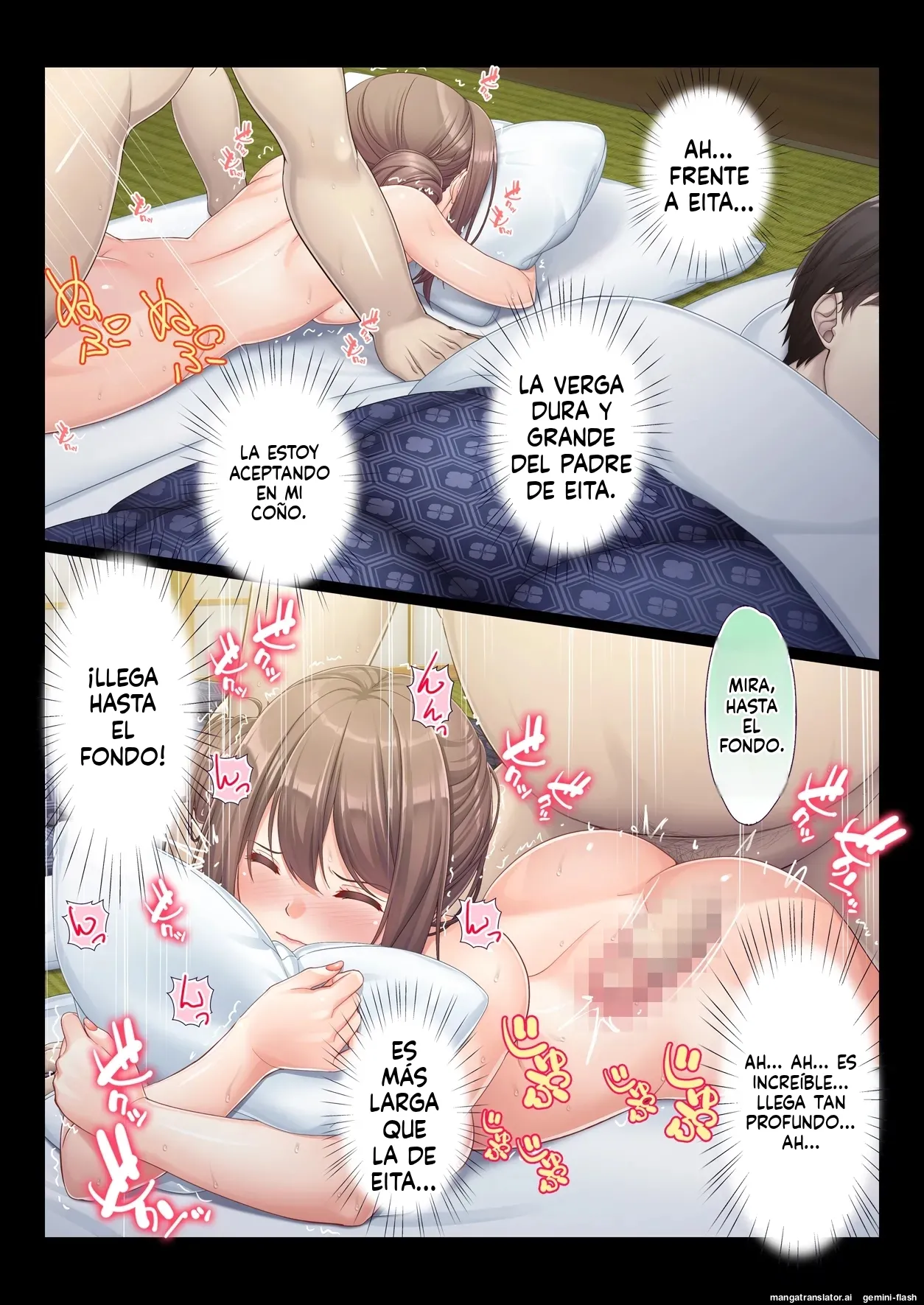 Konyoku Gifu Onsen Otto no Yoko de Gifu Chinpo o Kuwaekomu Tsuma no Manko Ikasaremakuri de Nakadashi Sarete Haramasareru (Spanish) MTL imagen número 64