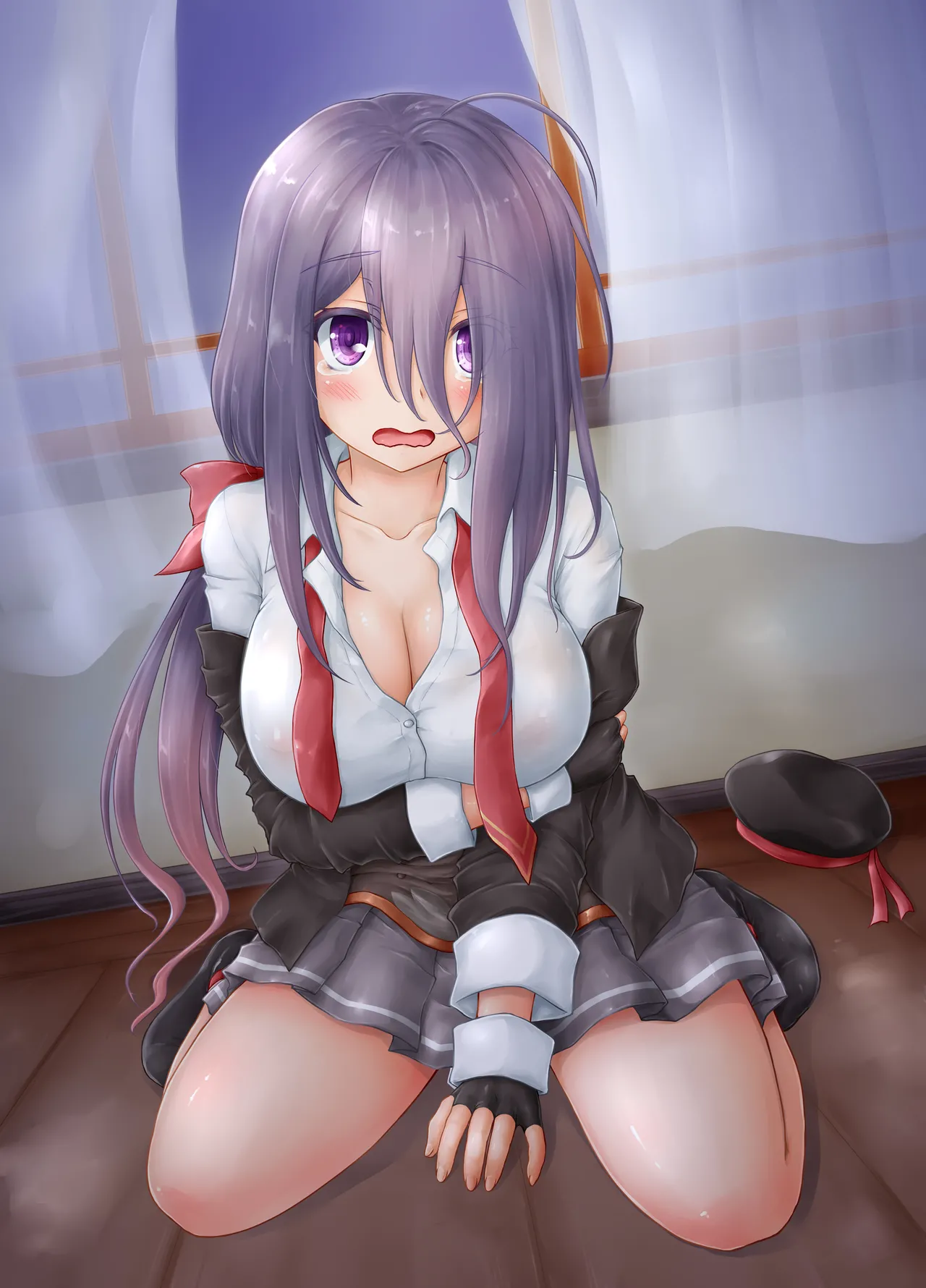 [Newtype Kenkyuujo (Kotowari)] Namidame ga Kawaii Kakure Kyonyuu no Uchi no Hishokan (Kantai Collection -KanColle-) [Digital] Bildnummer 24