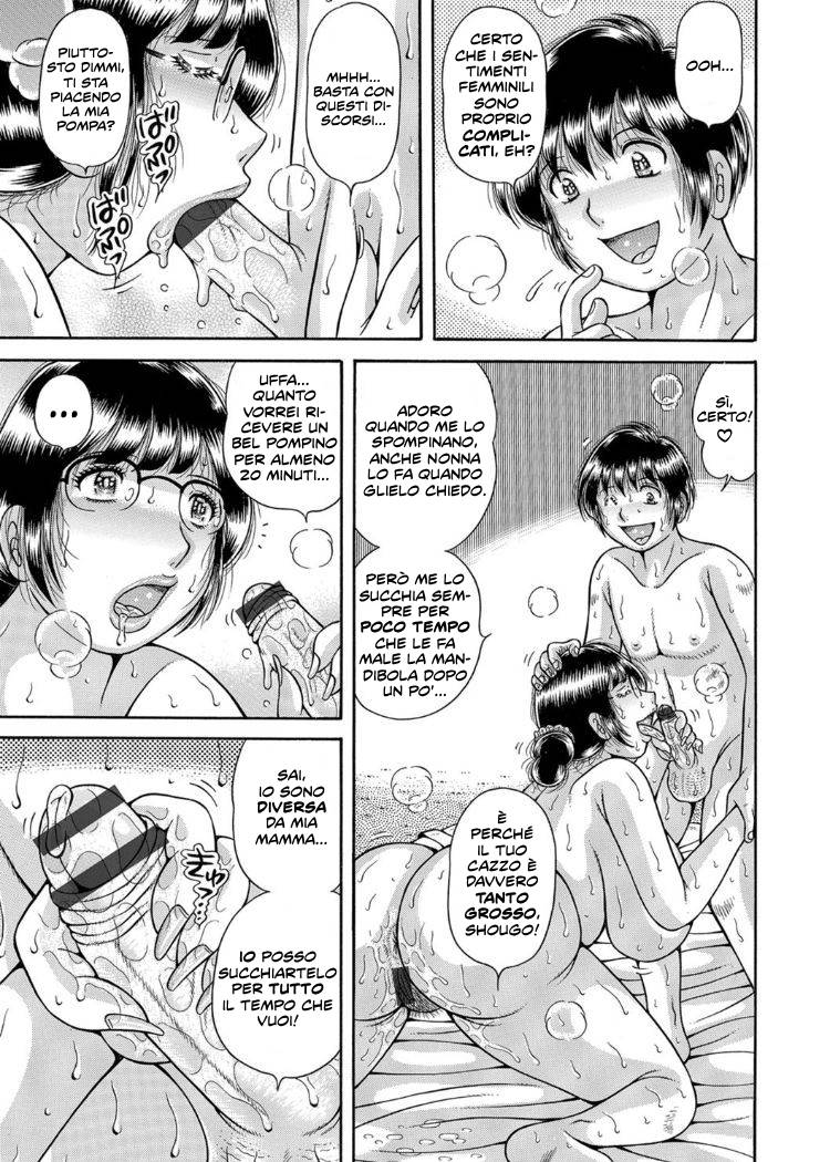 [Umino Sachi] Sansedai Soukan ~Boku to Kaa-san to Obaa-chan~ | Amore Proibito! Cap.1-4 [Italian] [Hentai Fantasy] image number 59
