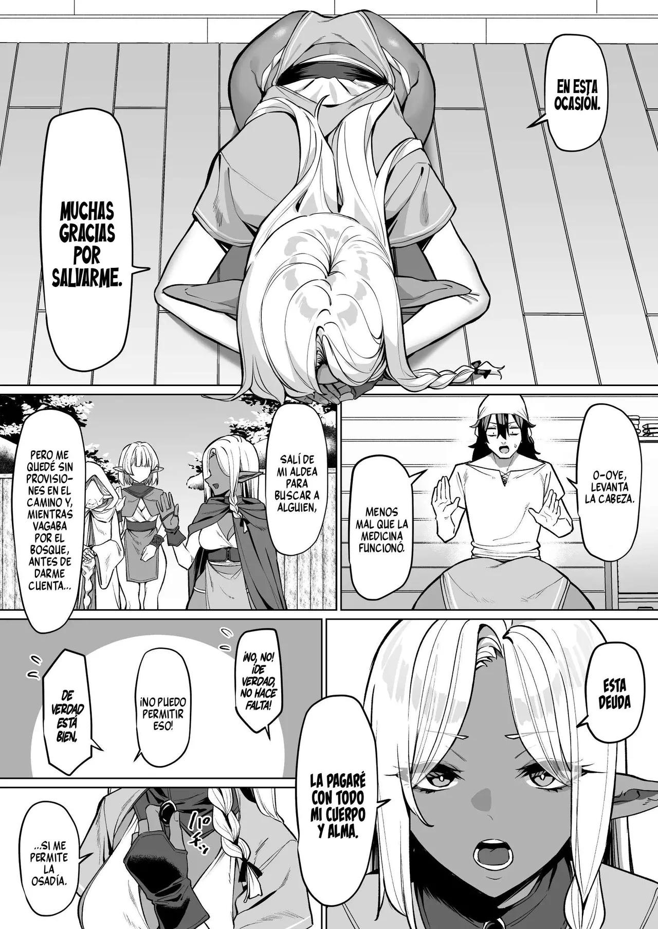 Kasshoku Elf O Tasuketara Ongaeshi Sareta Hanashi | La historia de cómo ayudé a una elfa de piel morena y ella me lo agradeció devolviéndome el favor Bildnummer 4