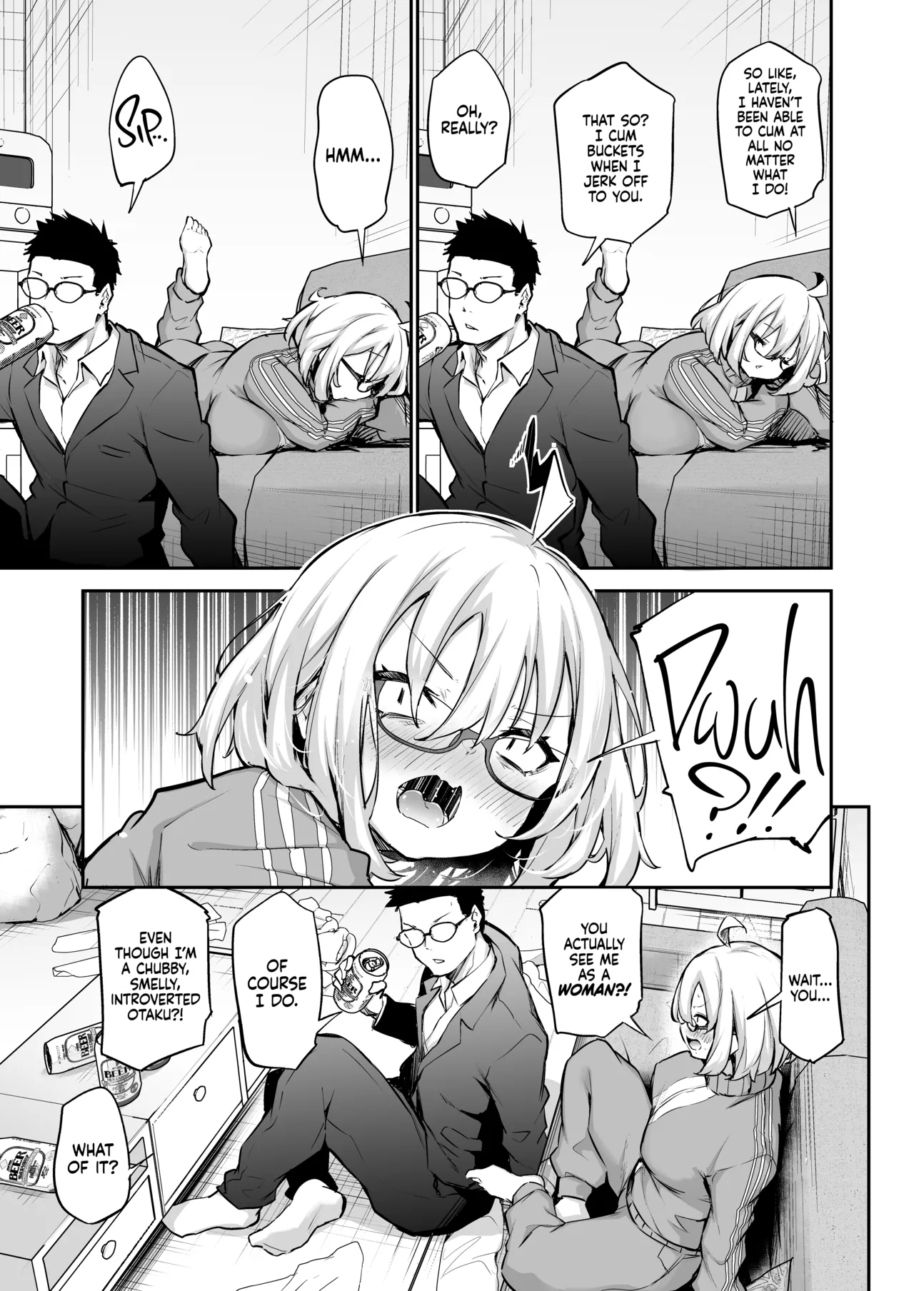 [Airandou] Furo Kyan Inkya Onna, Hatsu Kareshi Chinpo de Mesu ni Naru | A Shower-Hating, Shut-in Girlfailure Becomes a Woman From Her First Boyfriend’s Cock! [English] [Xzosk] [Decensored] изображение № 6