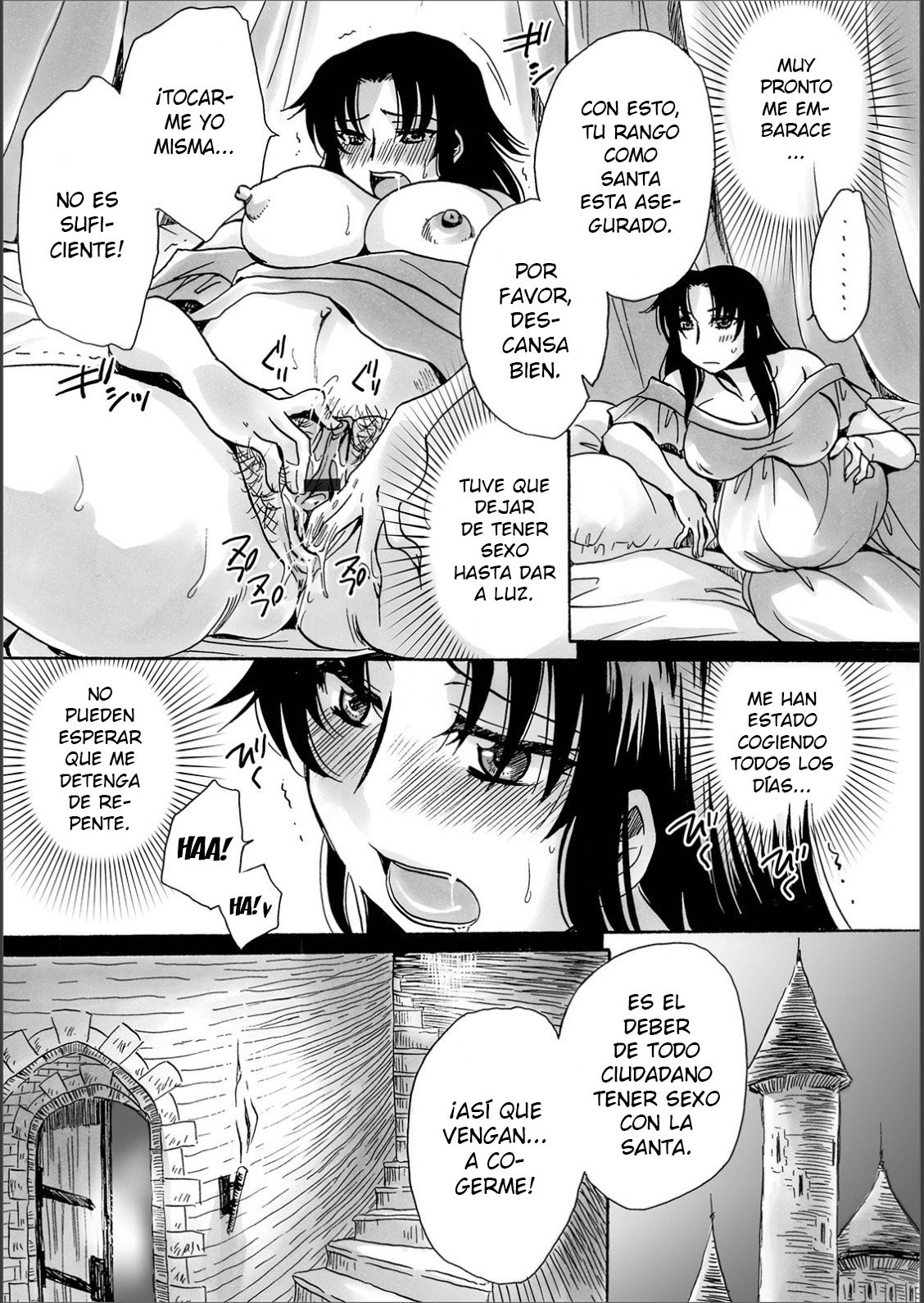[Amatsuki Ruri] Seijo-sama to Majo no Okusuri | EL SANTO Y LA DROGA DE LA BRUJA (WEB Ban Mesuiki!! Nyotaika Yuugi Vol.02) [Spanish] [GenderBender Scans] numero di immagine  19