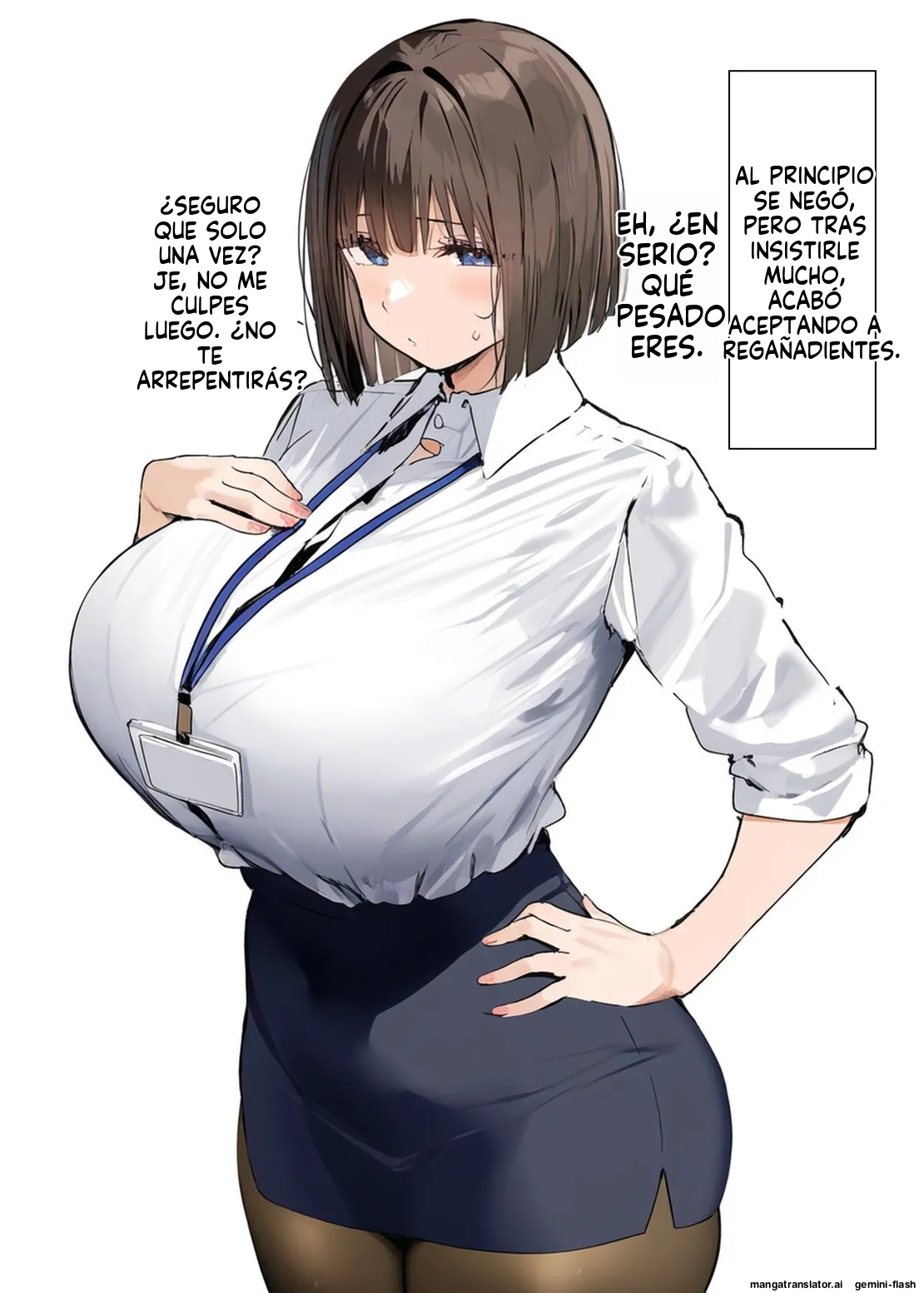 Minna ga Neratteru Shinsotsu-chan wo Netorasetemita Ominubasu 1 (Spanish) MTL 5eme image