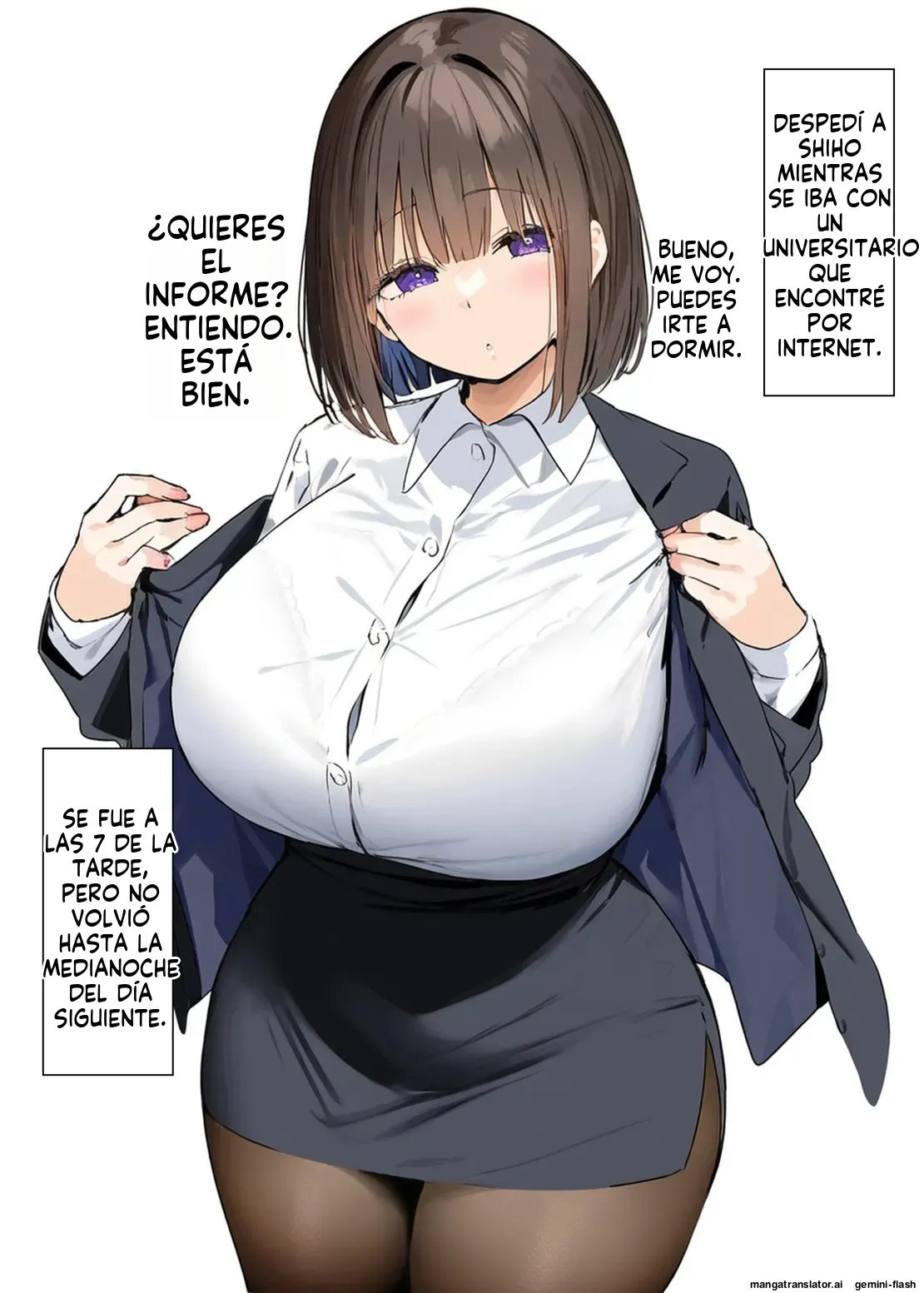 Minna ga Neratteru Shinsotsu-chan wo Netorasetemita Ominubasu 1 (Spanish) MTL 8eme image