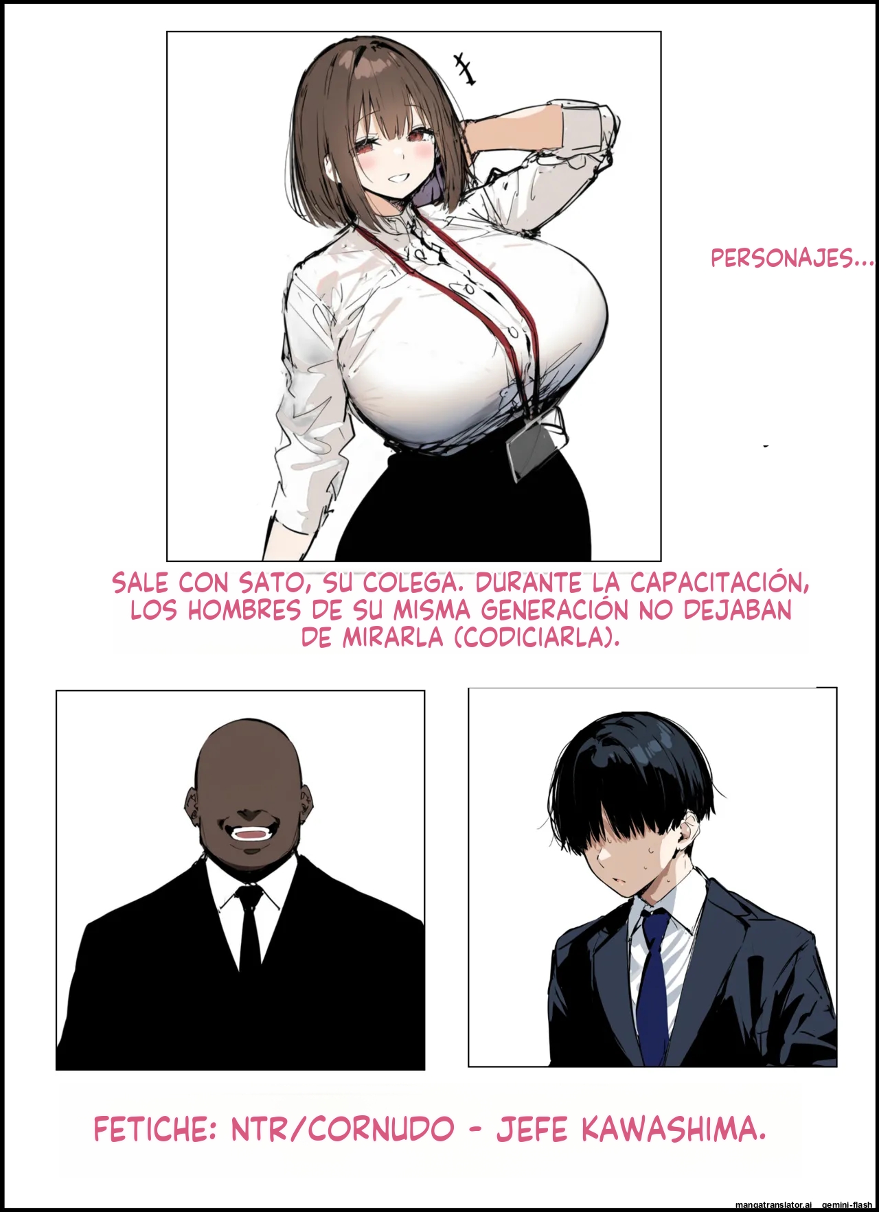 Minna ga Neratteru Shinsotsu-chan wo Netorasetemita Ominubasu 3 (Spanish) MTL 이미지 번호 2