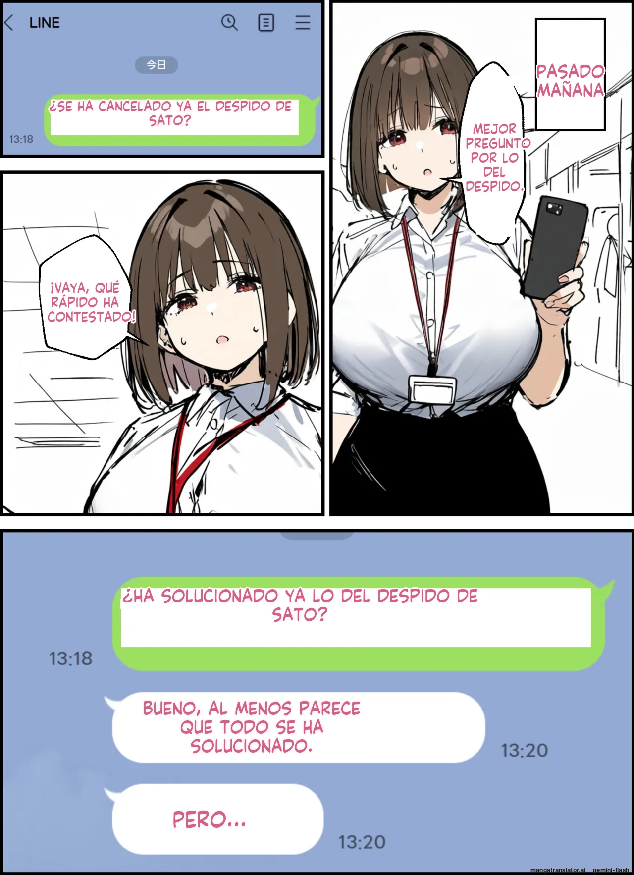 Minna ga Neratteru Shinsotsu-chan wo Netorasetemita Ominubasu 3 (Spanish) MTL 이미지 번호 37