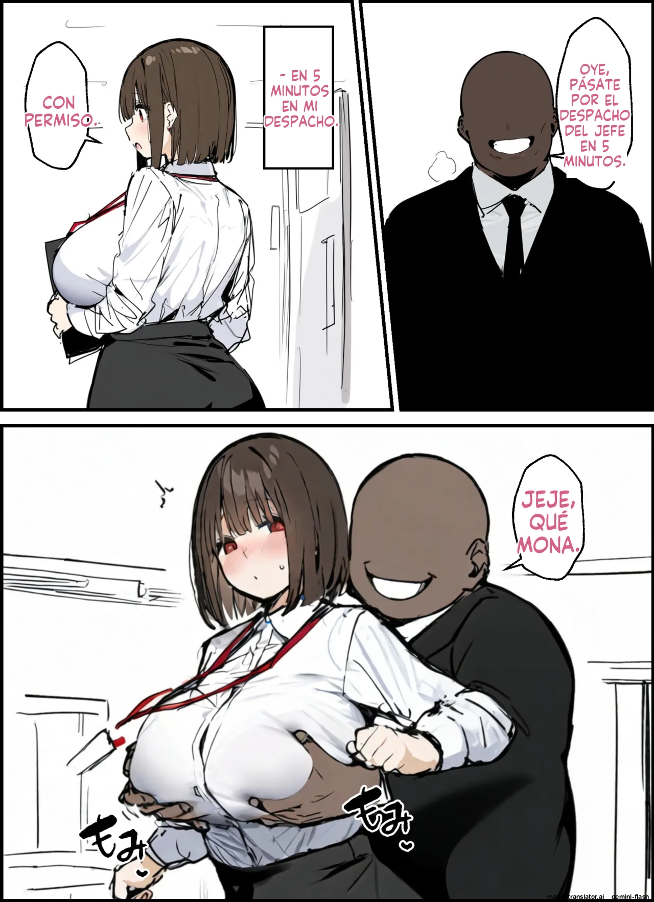 Minna ga Neratteru Shinsotsu-chan wo Netorasetemita Ominubasu 3 (Spanish) MTL 이미지 번호 41