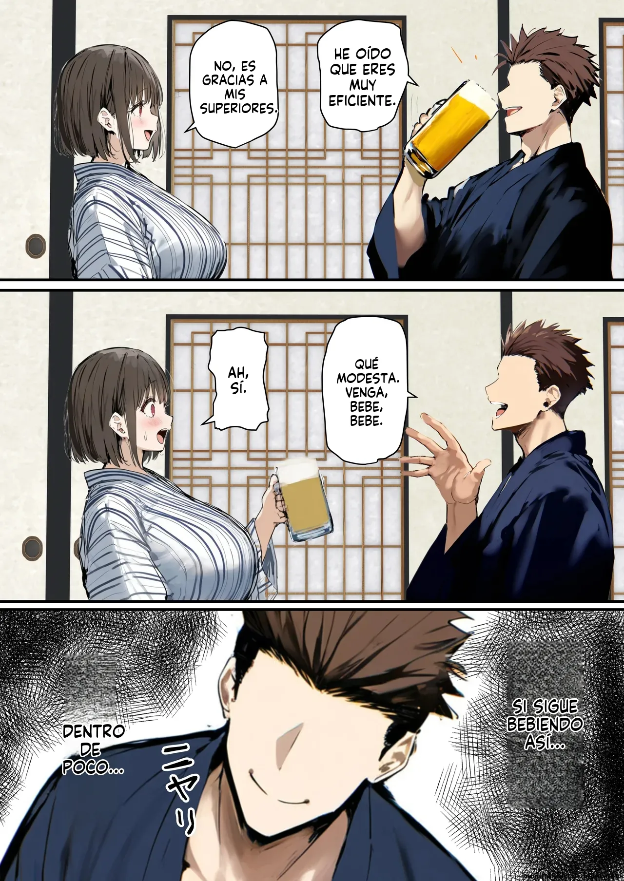 Minna ga Neratteru Shinsotsu-chan wo Netorasetemita Ominubasu 5 (Spanish) MTL 이미지 번호 63