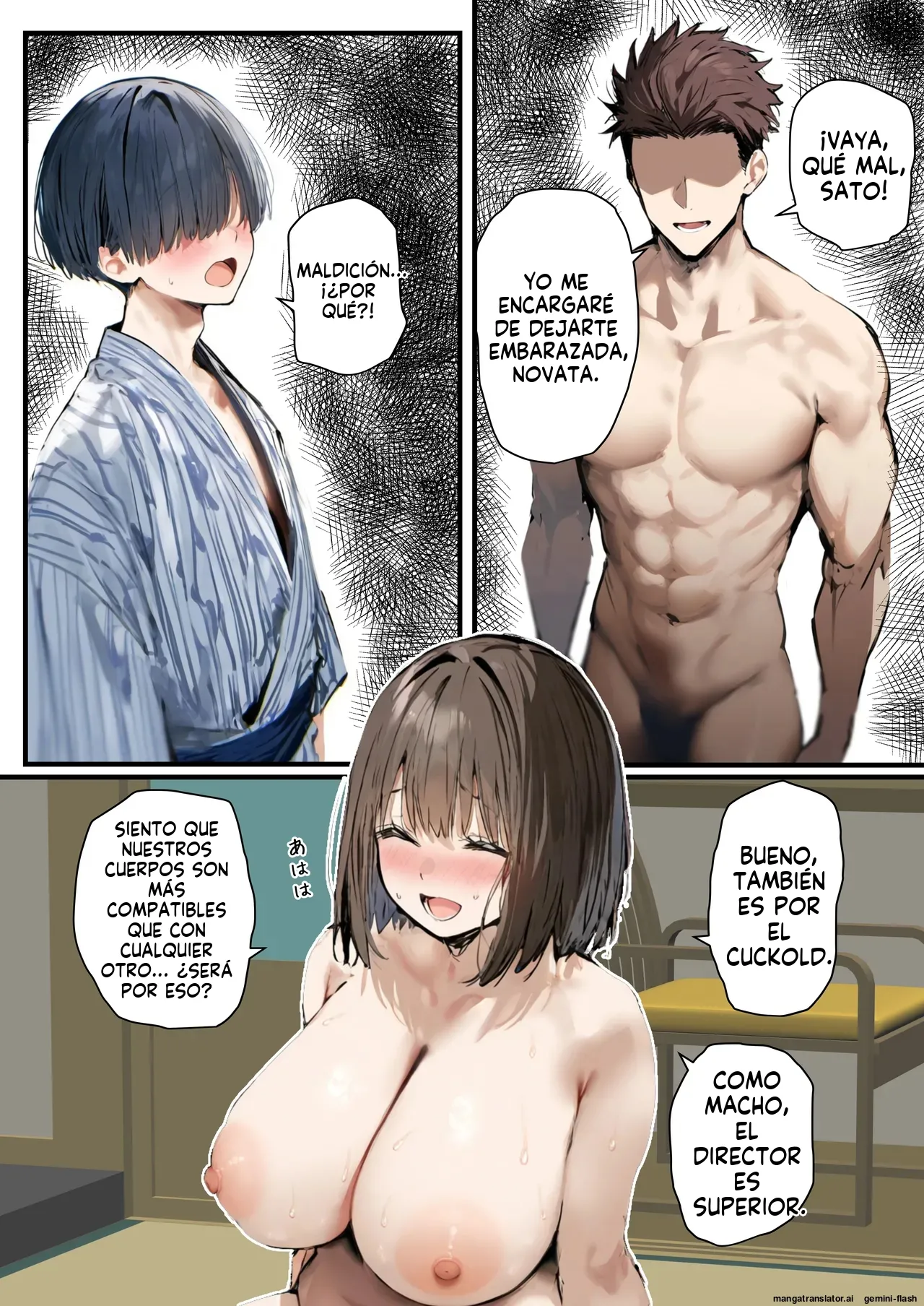 Minna ga Neratteru Shinsotsu-chan wo Netorasetemita Ominubasu 5 (Spanish) MTL 이미지 번호 123