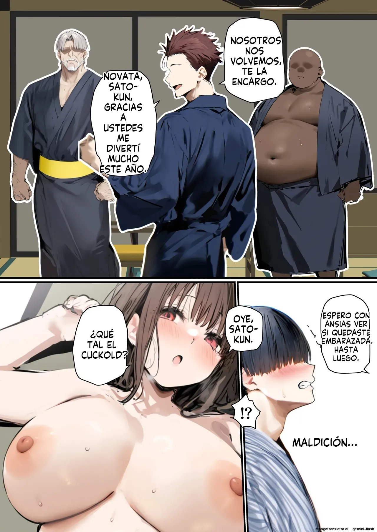 Minna ga Neratteru Shinsotsu-chan wo Netorasetemita Ominubasu 5 (Spanish) MTL 이미지 번호 133